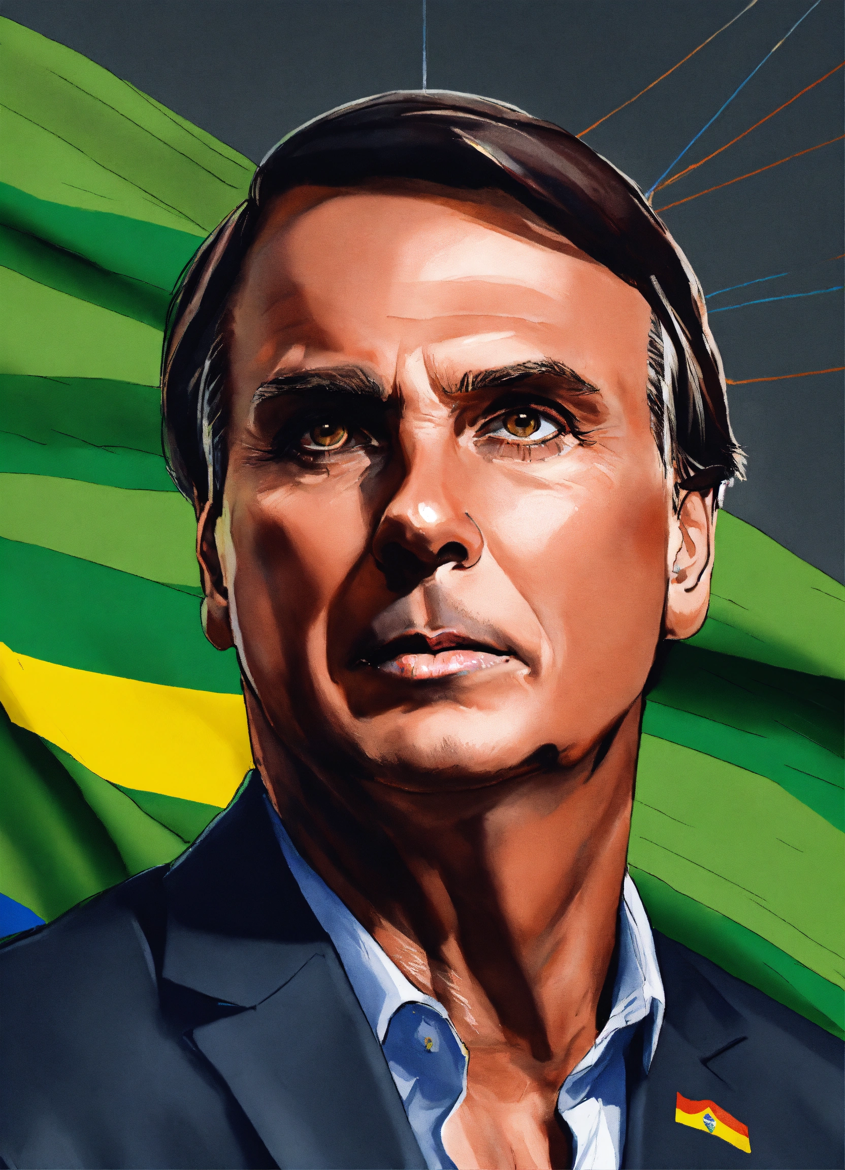 Lexica - Draw Jair Messias Bolsonaro