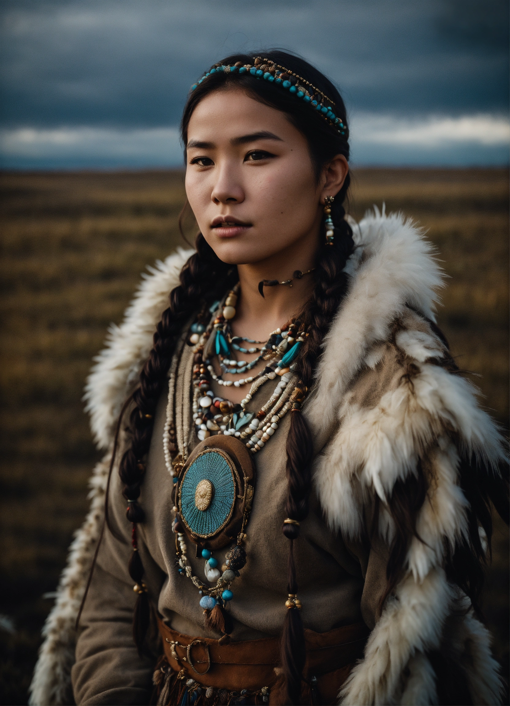 Lexica - Chukchi woman, young, 18 years old, beautiful, wearing ...