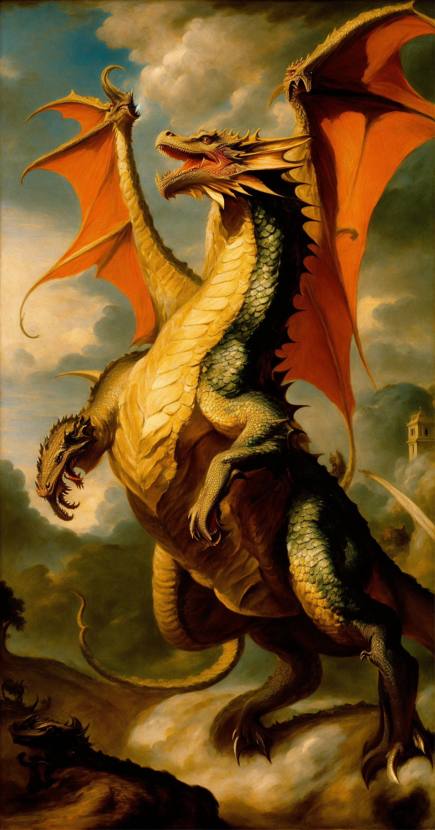Lexica - Aegon the conqueror riding his dragon Balerion by Peter Paul ...