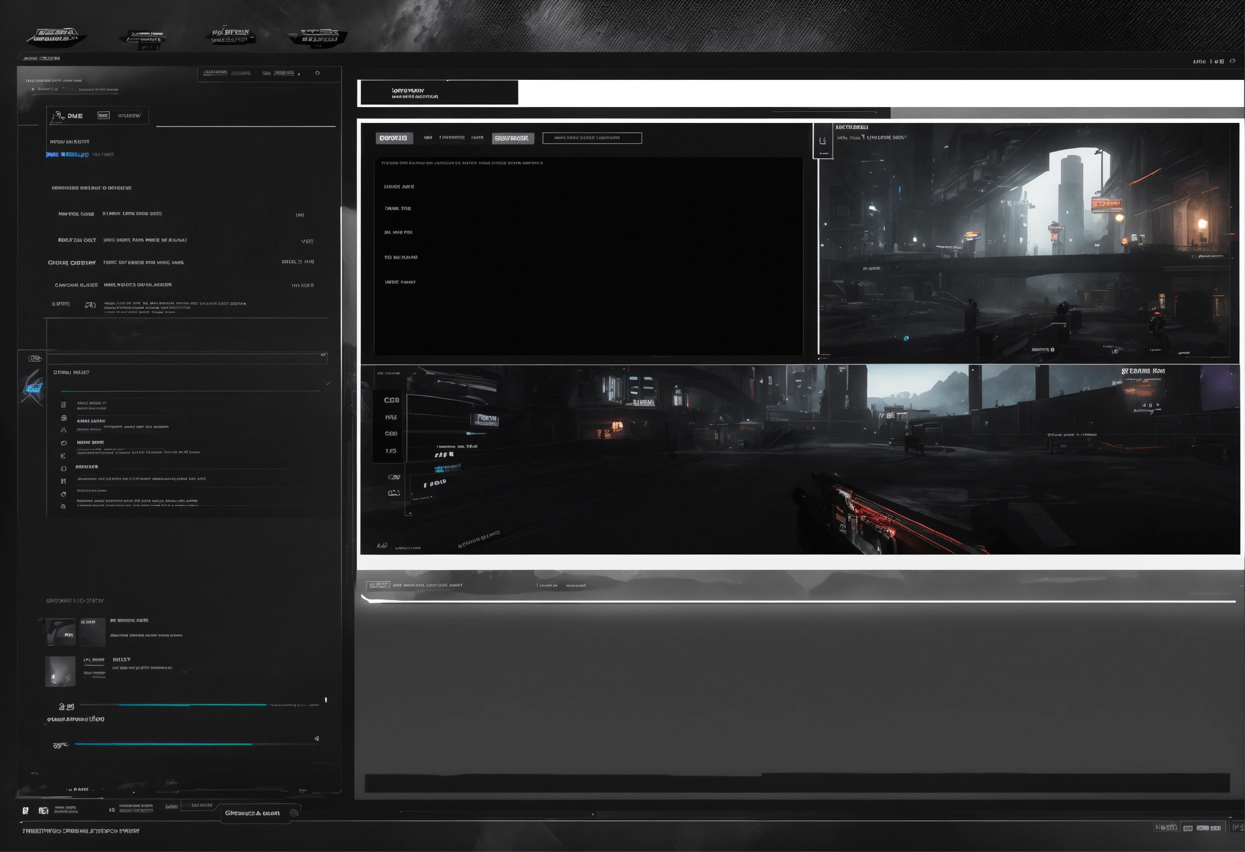 Lexica - Black and grey stream overlay for twitch