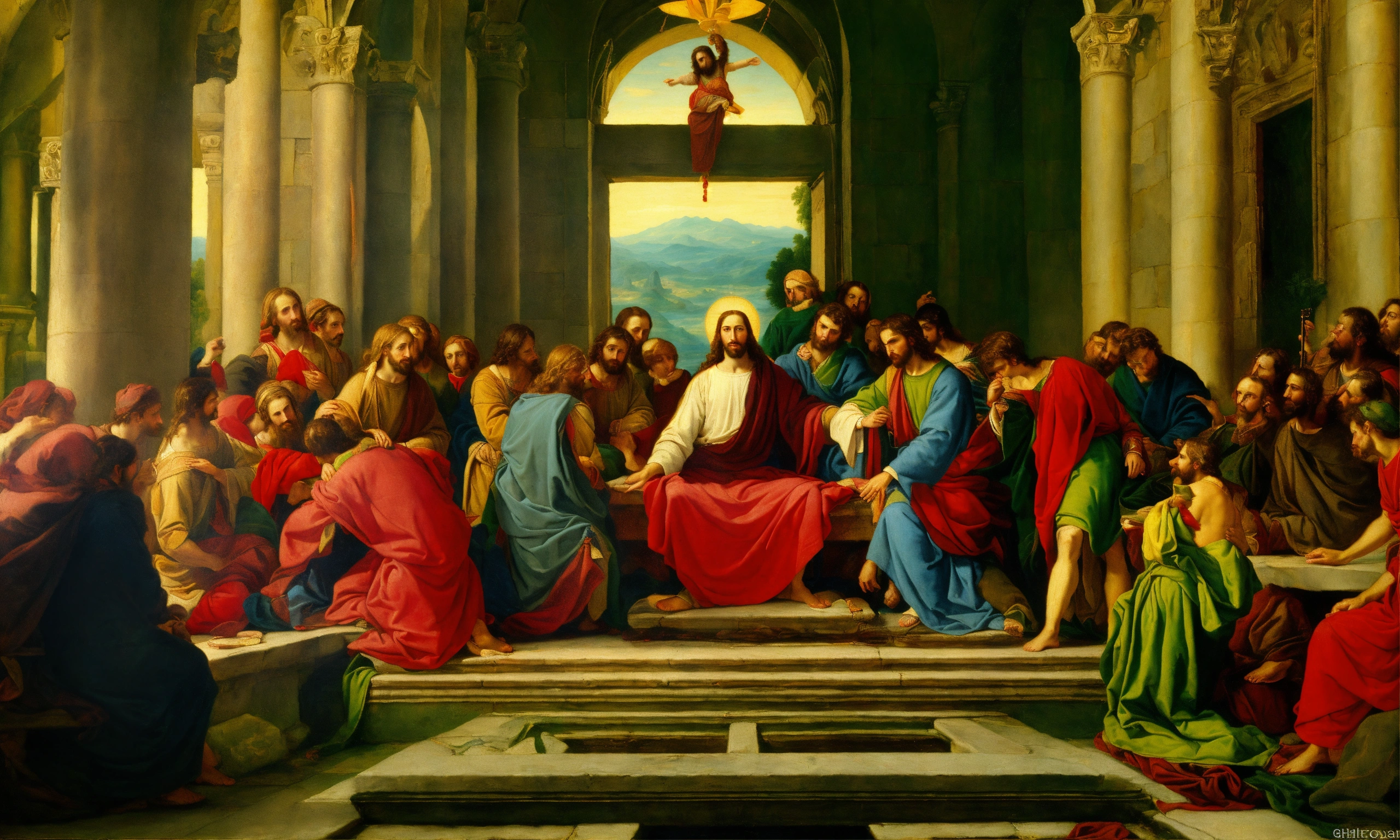 Lexica - Renaissance oil painting of jesus christ