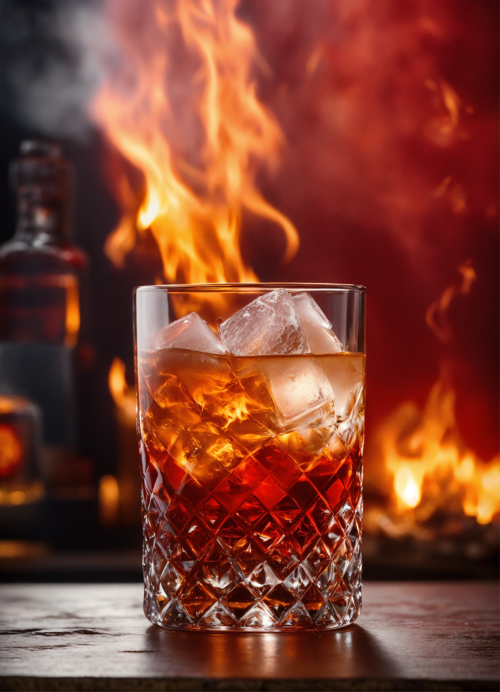 Lexica - Red and white cocktail in a rock whisky glass , Amazing photo ...