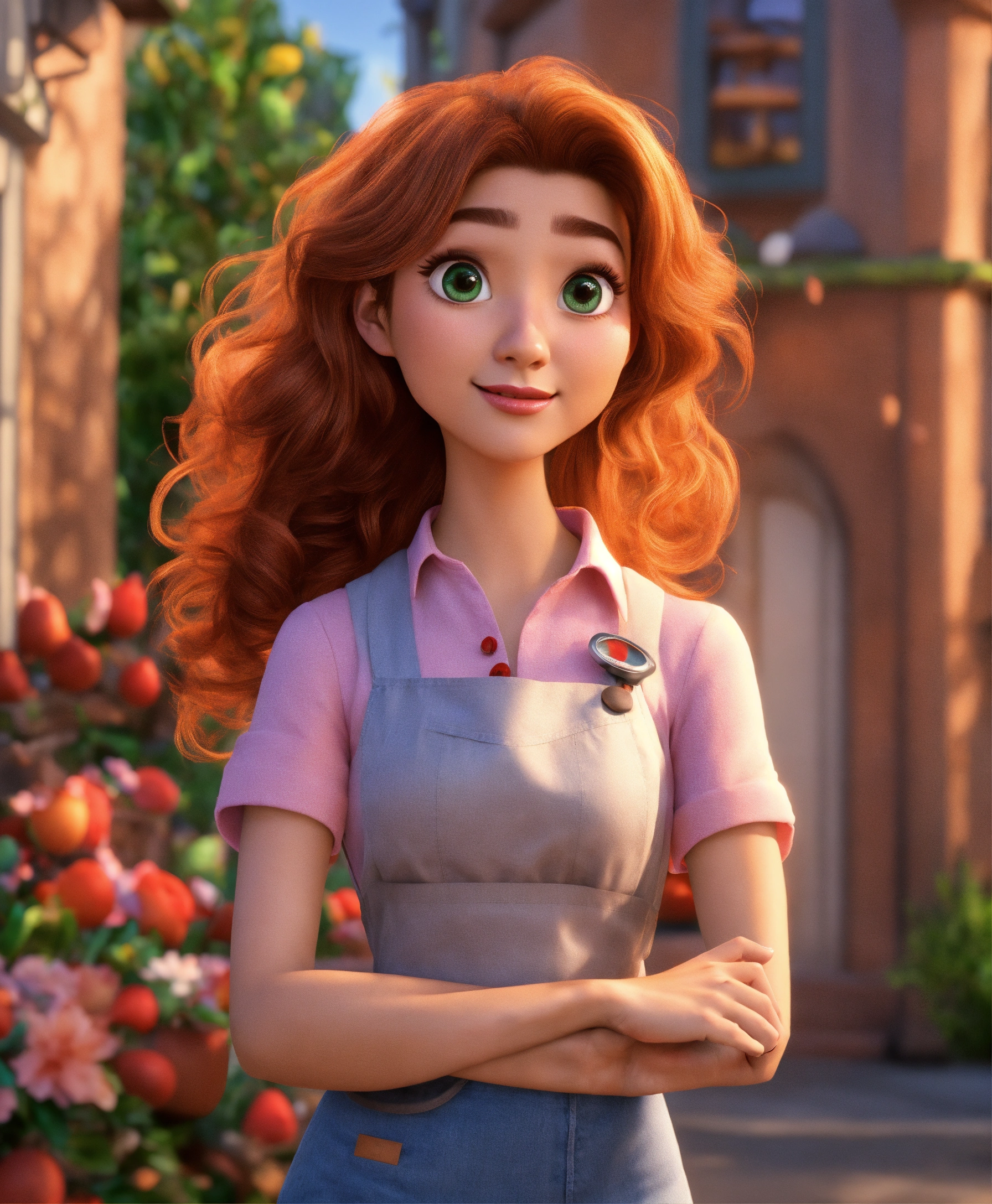 Lexica Linda Chica Estilo Pixar Estilo D Estilo Disney K Hermosa Vestimenta Chef