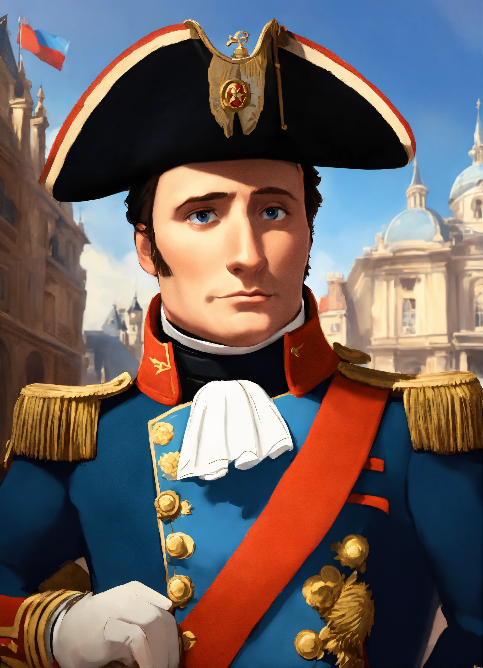 Lexica - Pixar animation of napoleon bonaparte, pixar style cartoon