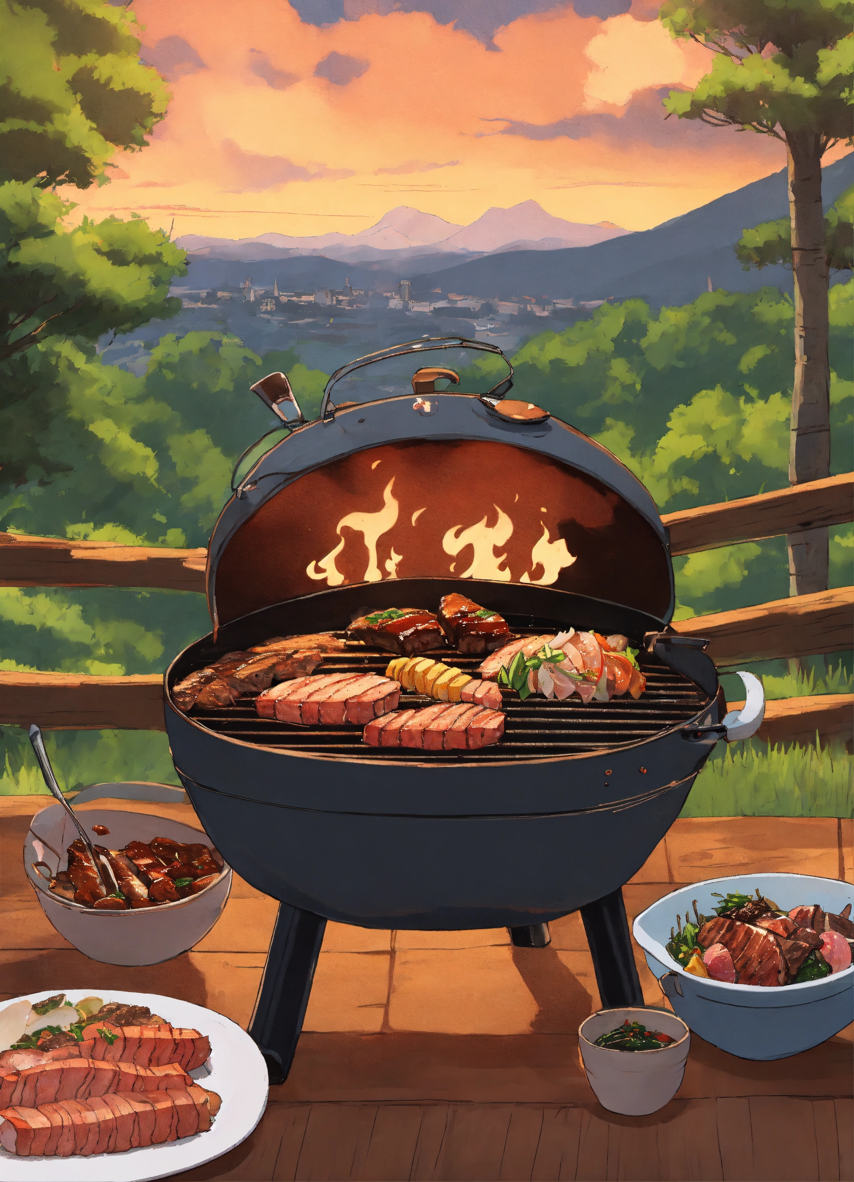 Lexica - Bbq Ghibli style