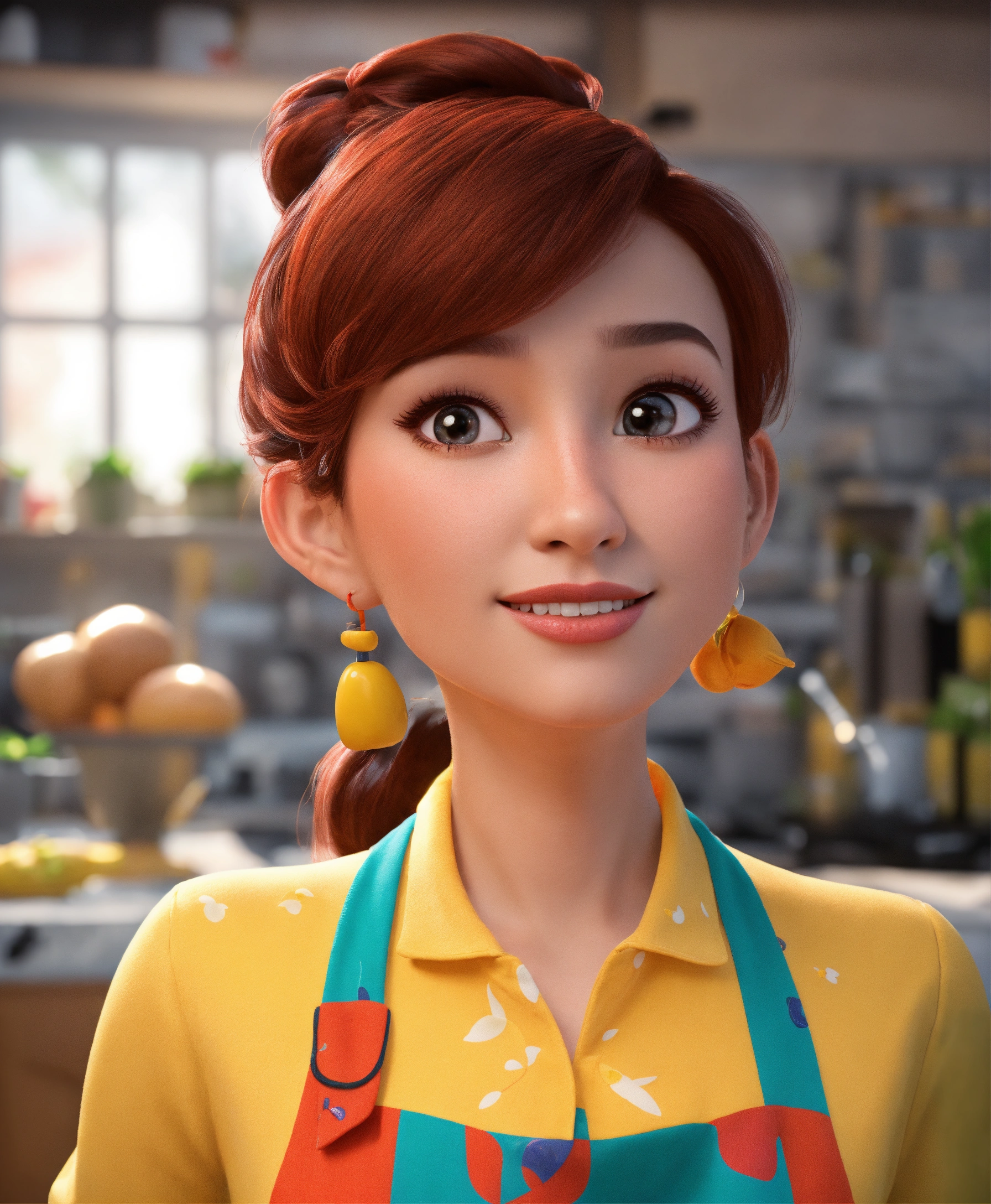 Lexica Linda Chica Cocinera Estilo Pixar Estilo D Estilo Disney K Vestimenta De