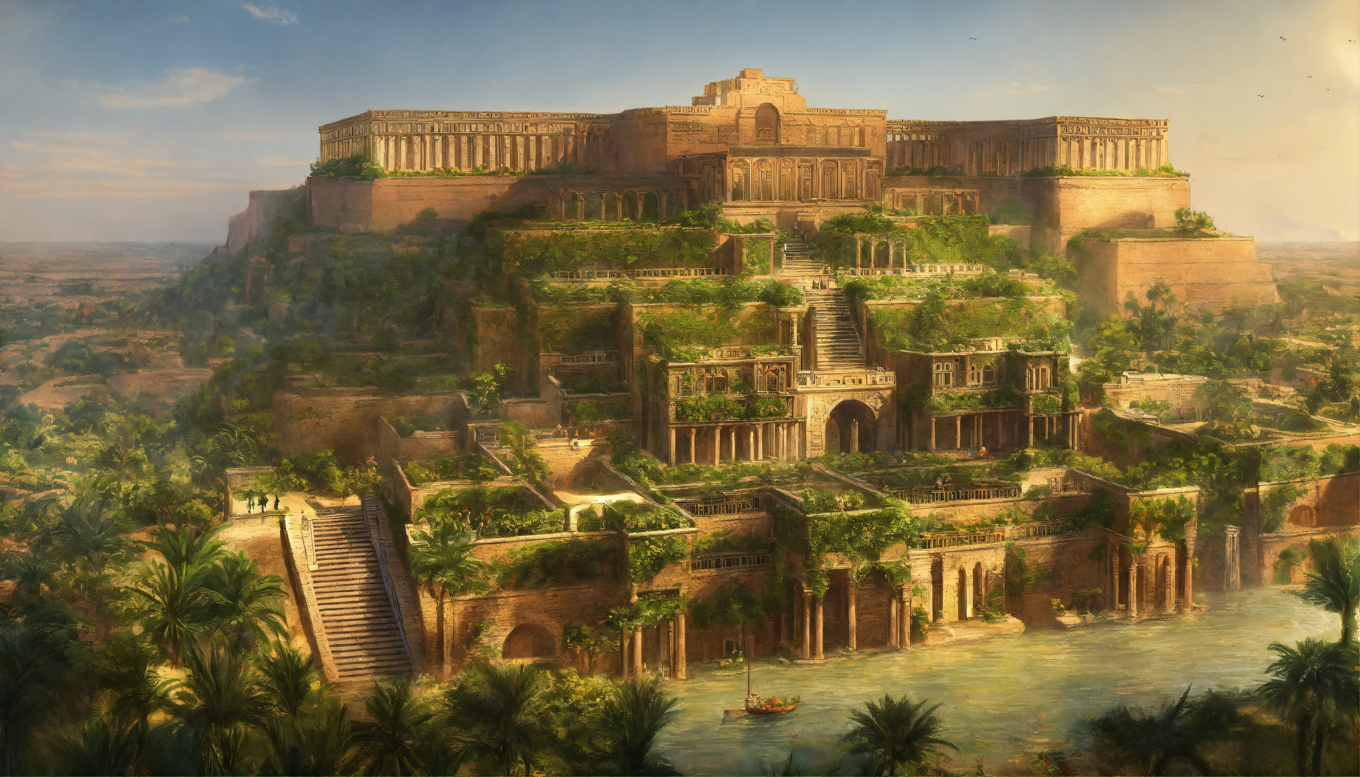 Lexica - The hanging gardens of Babylon in 587 BC