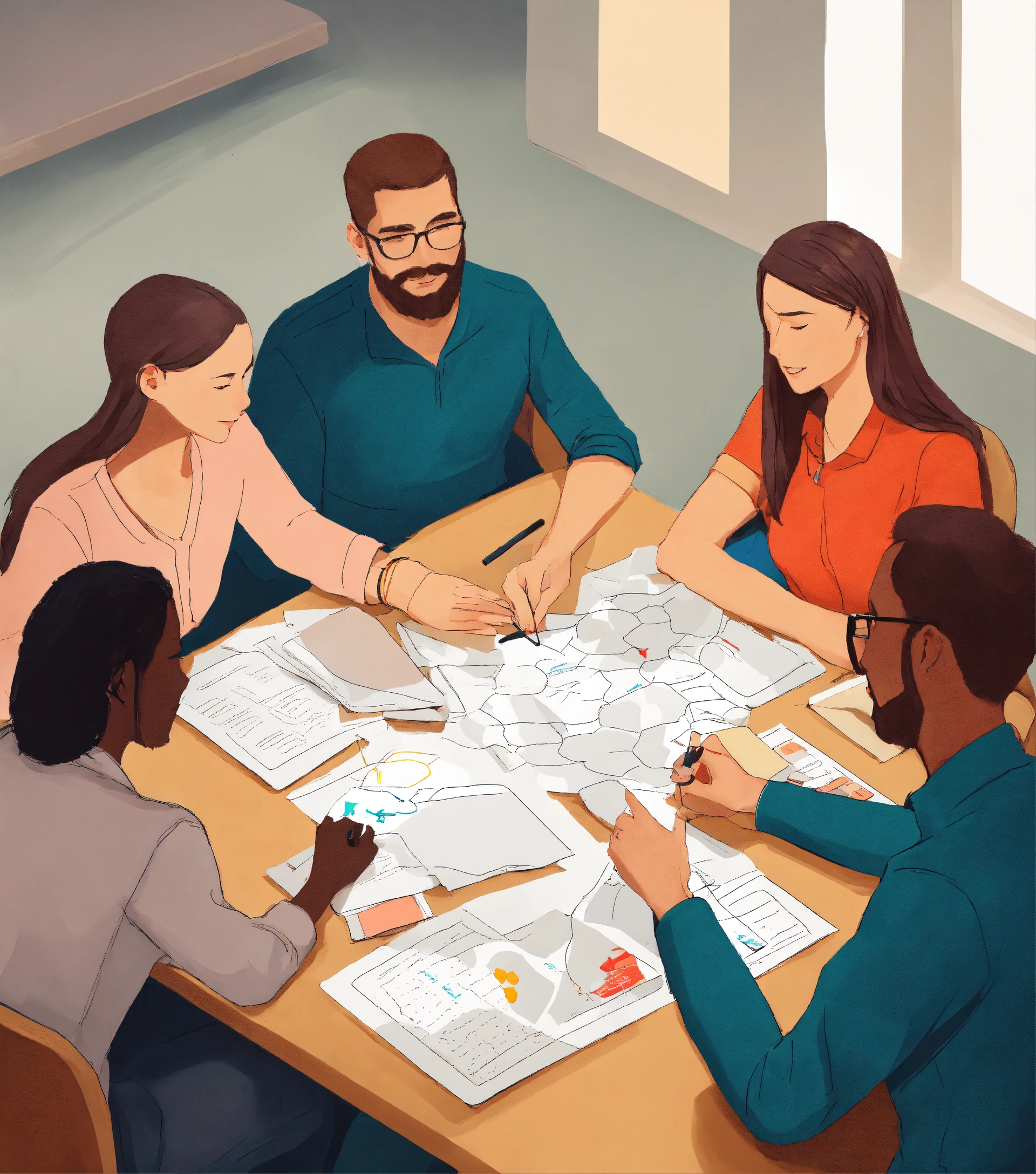Lexica - Images of forward-thinking group discussions.