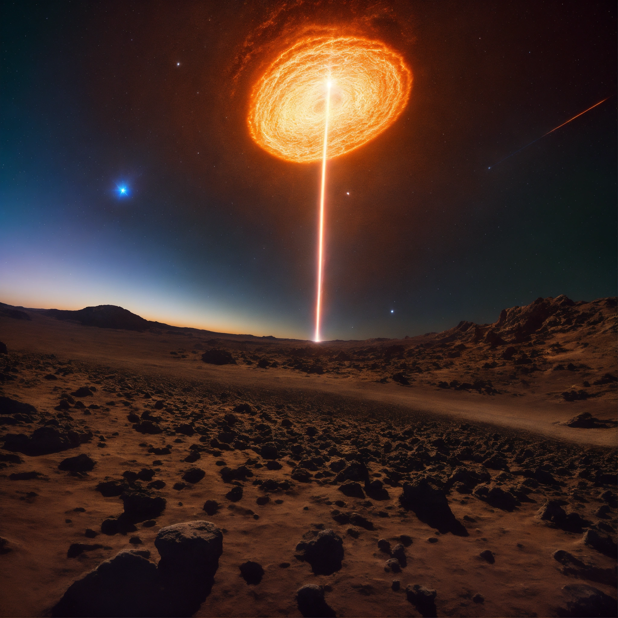 Lexica - A photograph capturing the mesmerizing beauty of a meteor ...
