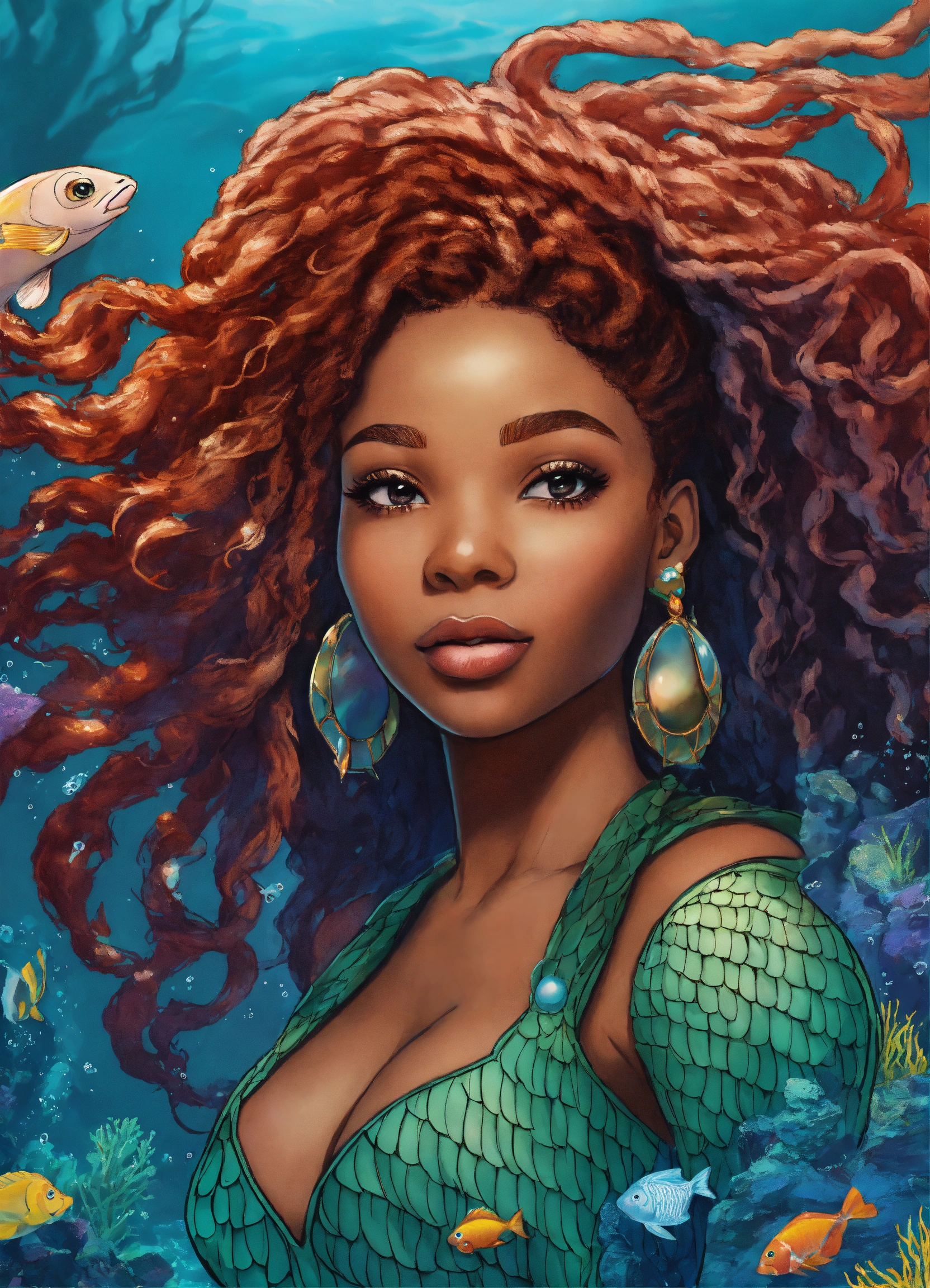 Lexica Halle Bailey Ariel Halle Bailey The Little Mermaid Black Woman Melanin Goddess Of 