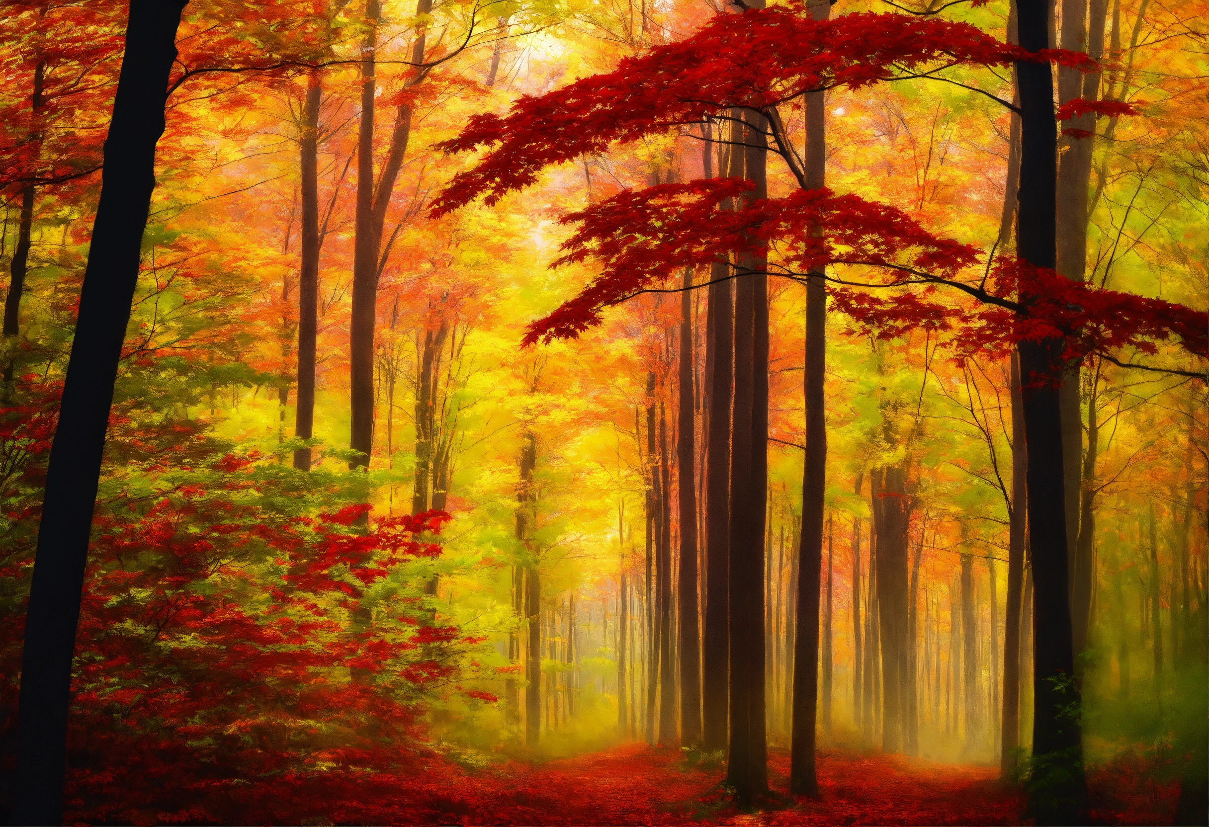 Lexica - Maple forest, abstract