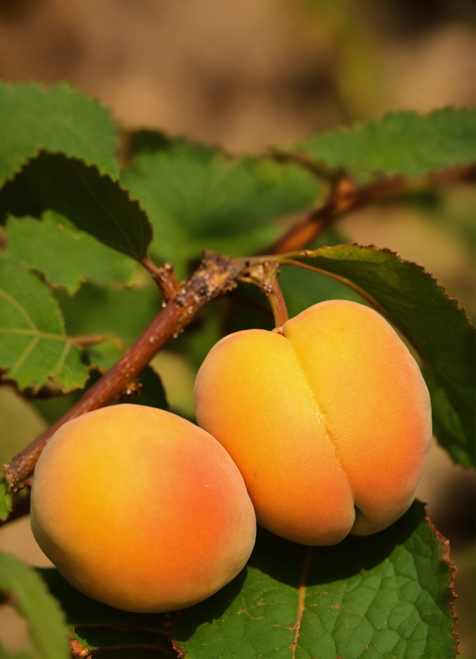 Lexica - In the brown photo around the apricot