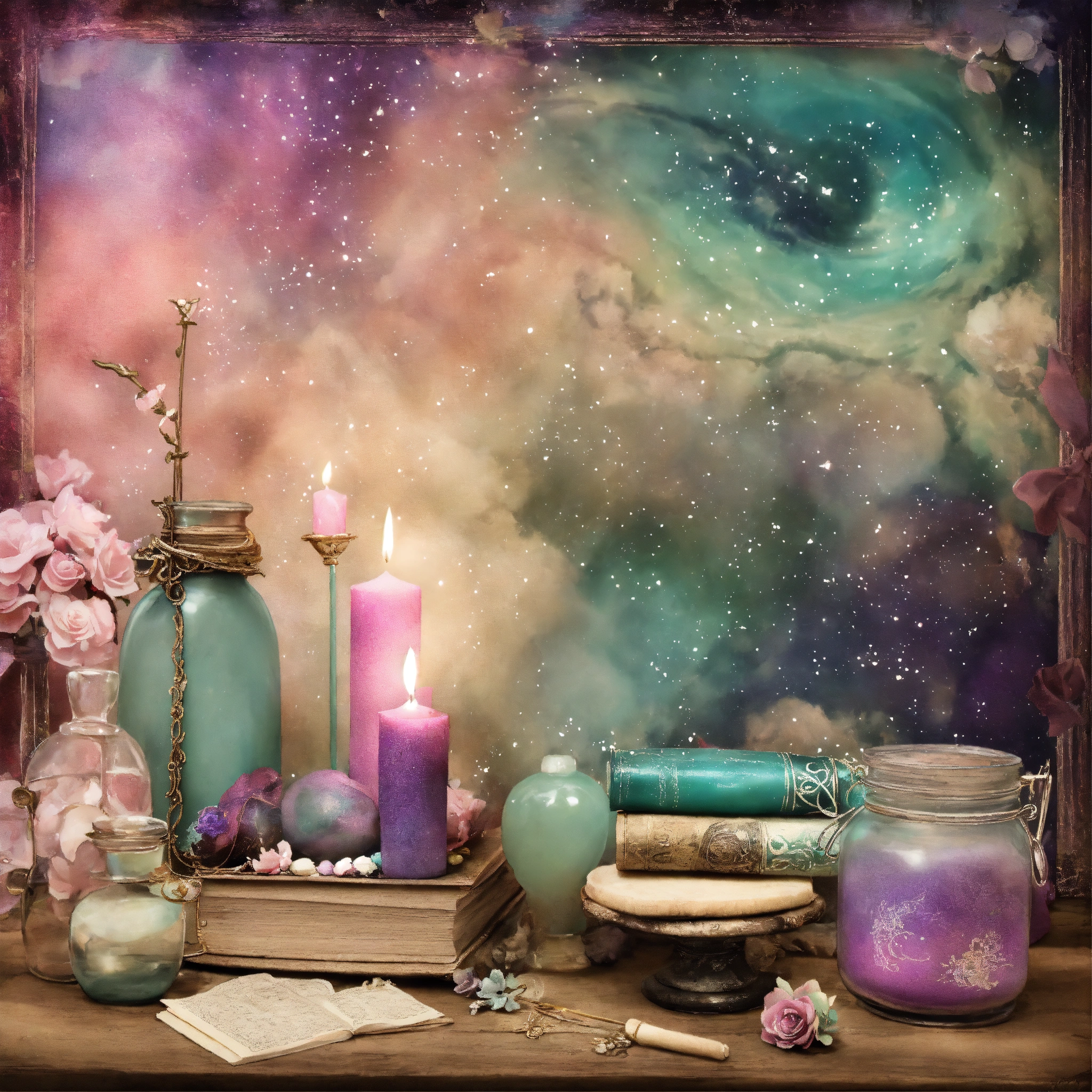 Lexica - Shabby chic dreamy mist pastel junk journals Apothecary Dark ...