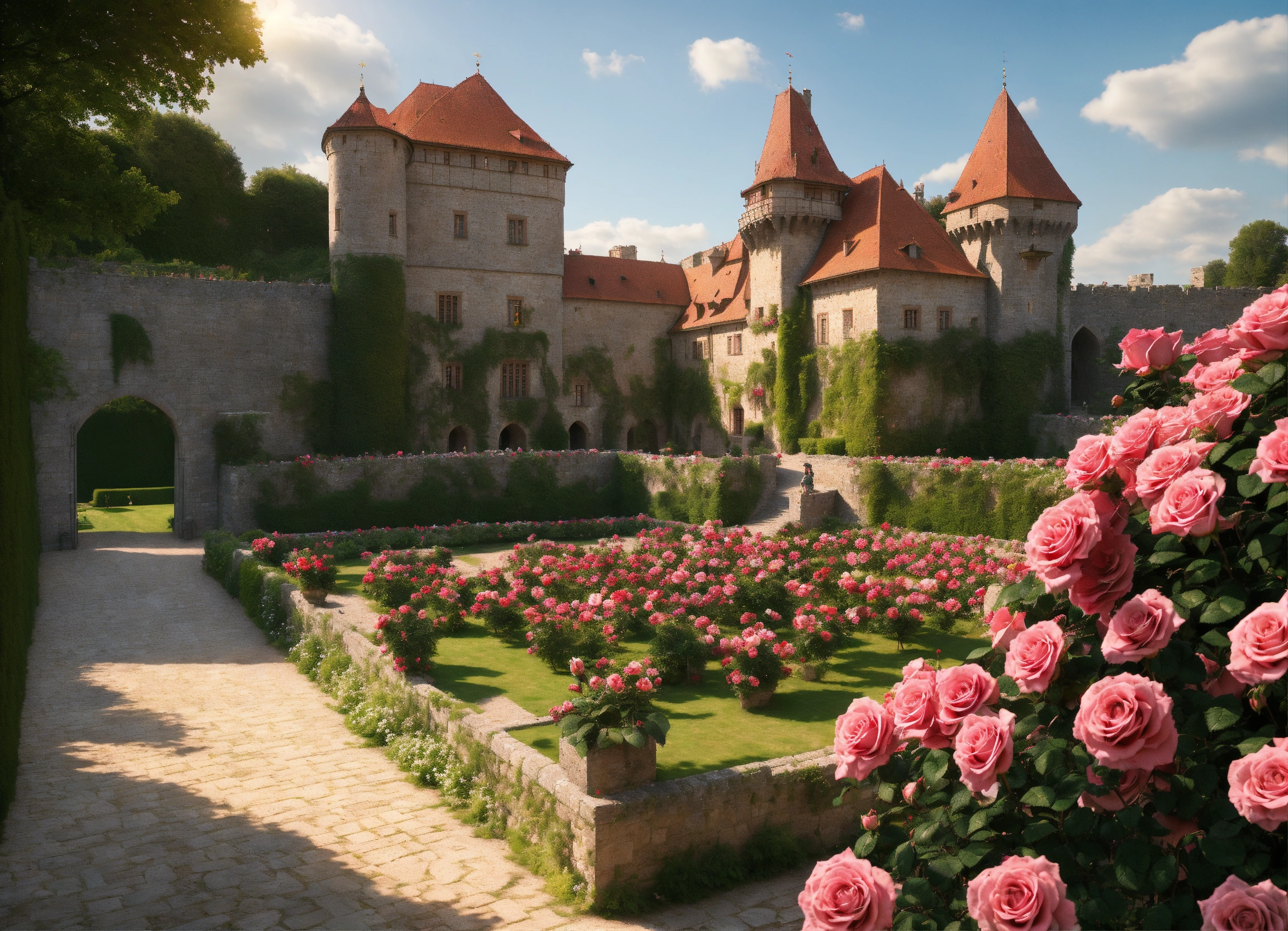 Lexica - Ultra realistic, photorealistic, bird's eye view of a small ...
