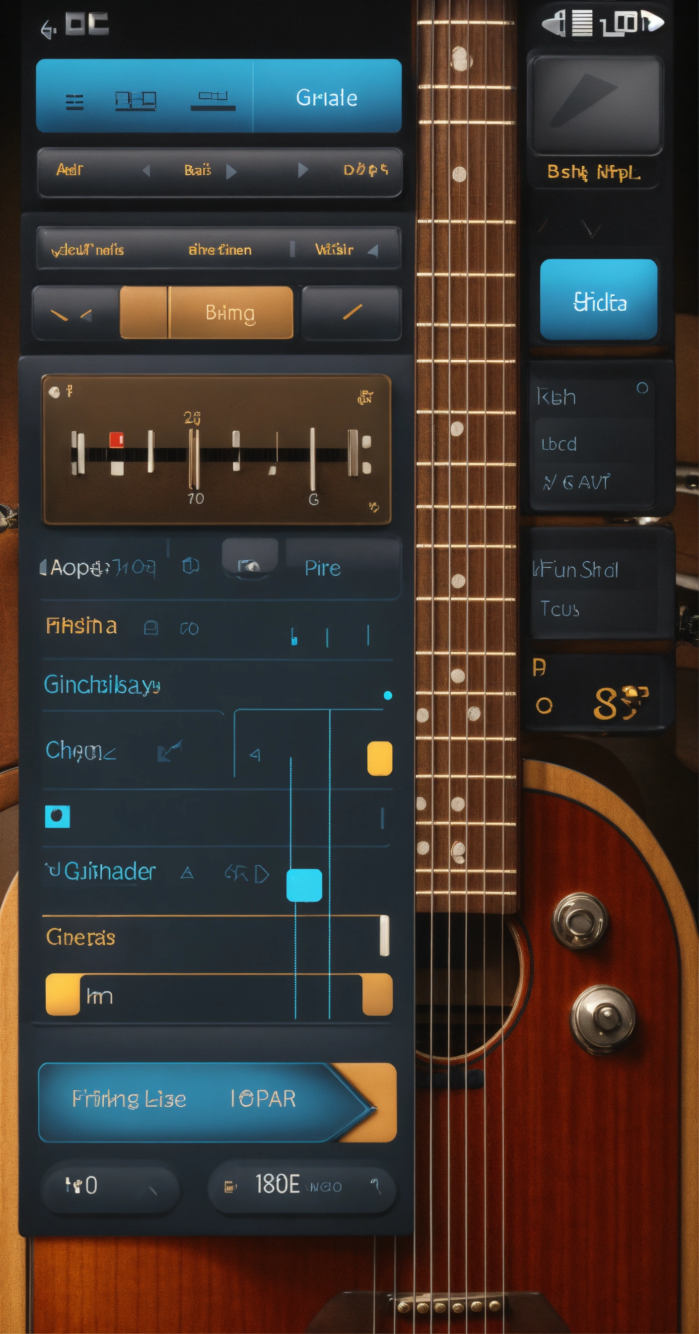 Lexica - Guitar user interface