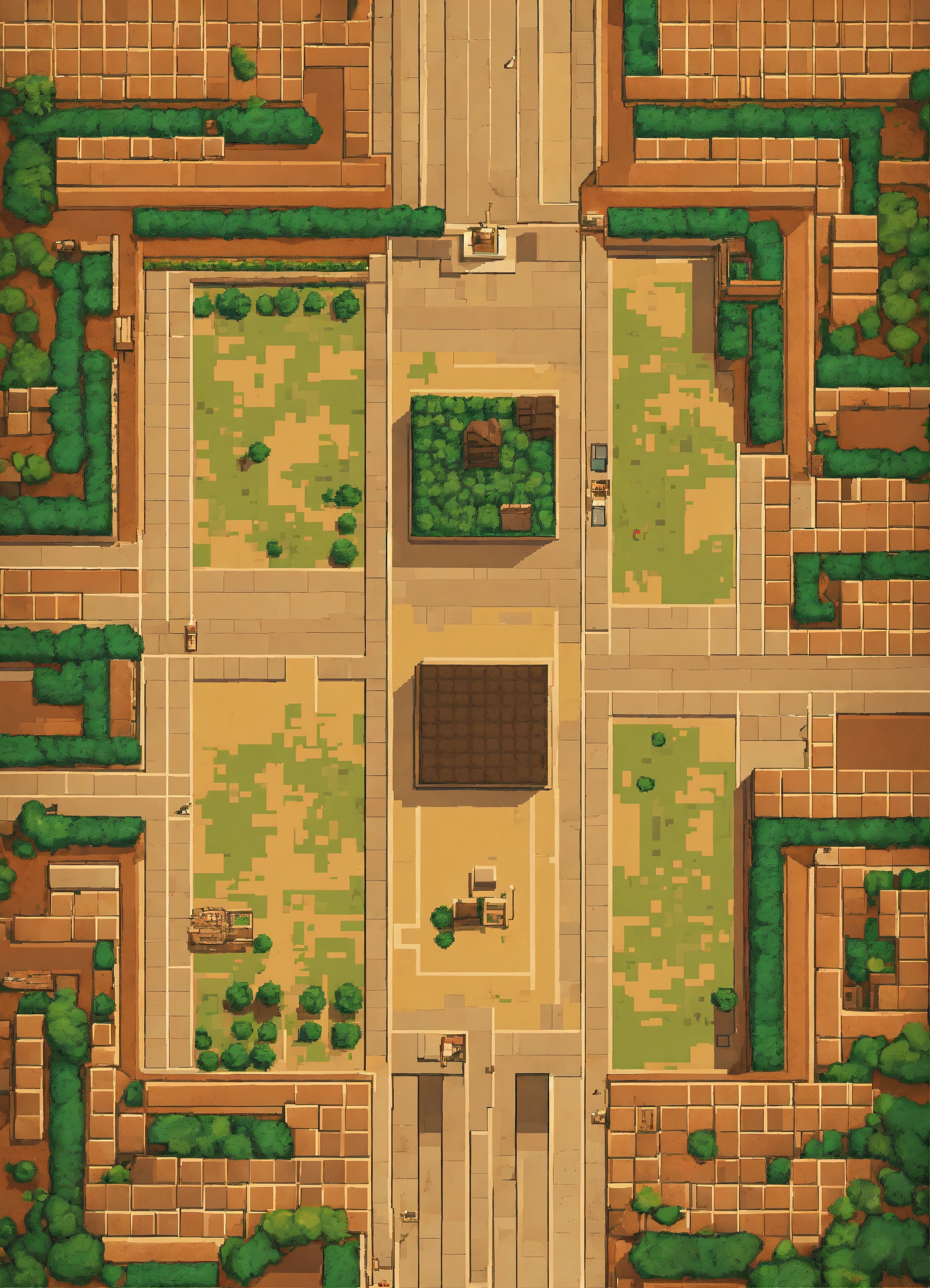 Lexica - Simple blocky pixel image in a 3/4 top-down perspective with ...