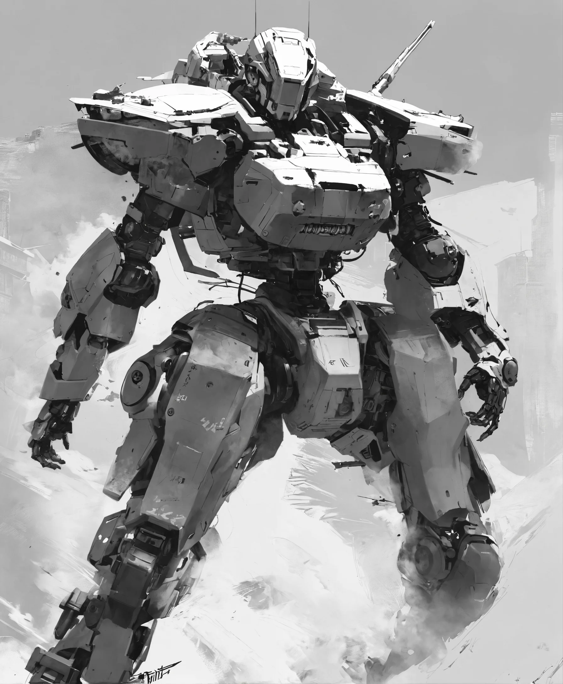 Lexica - Mecha armored shogun. hip-hop dieselpunk. dynamic full body ...