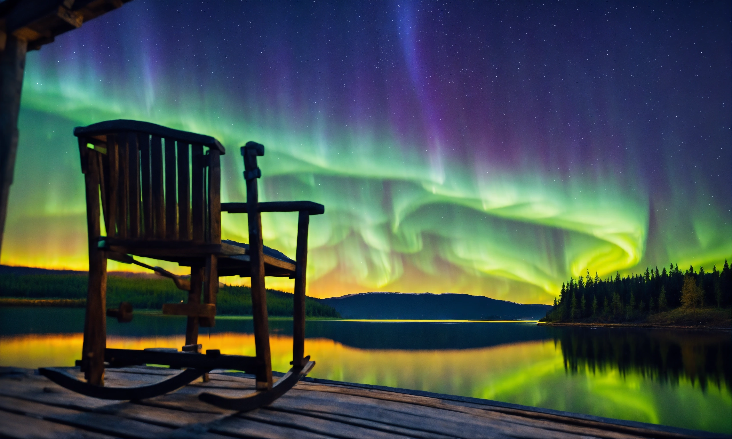 Lexica - Epic shot of ultra detailed and cozy porch in Sweden at a lake ...