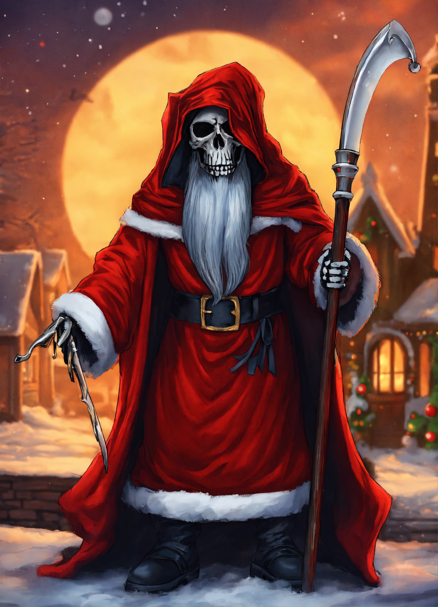 Lexica - Grim Reaper in a Santa Claus dress