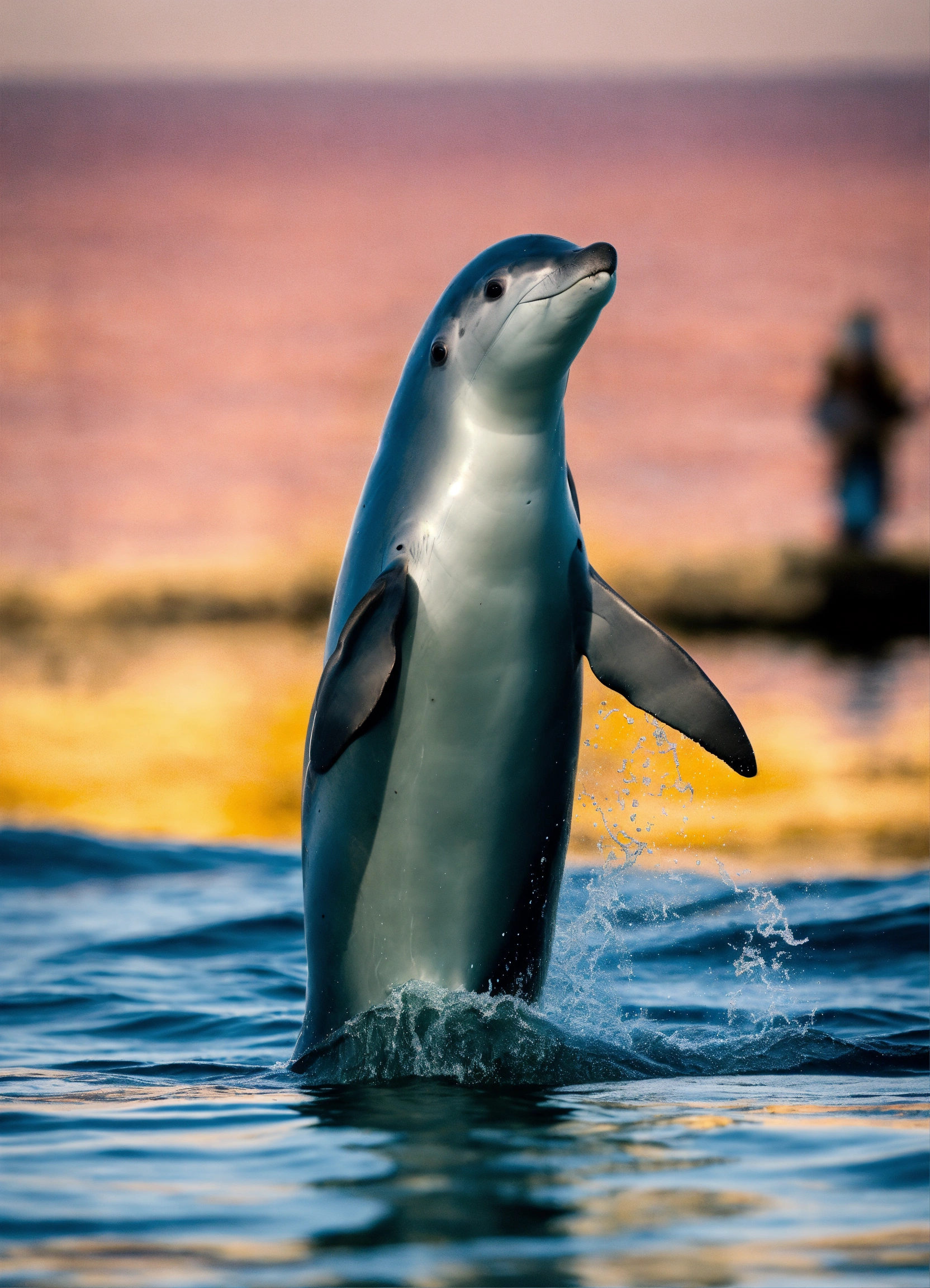 Lexica - A real tiny gray porpoise, endangered species, cetacean or ...