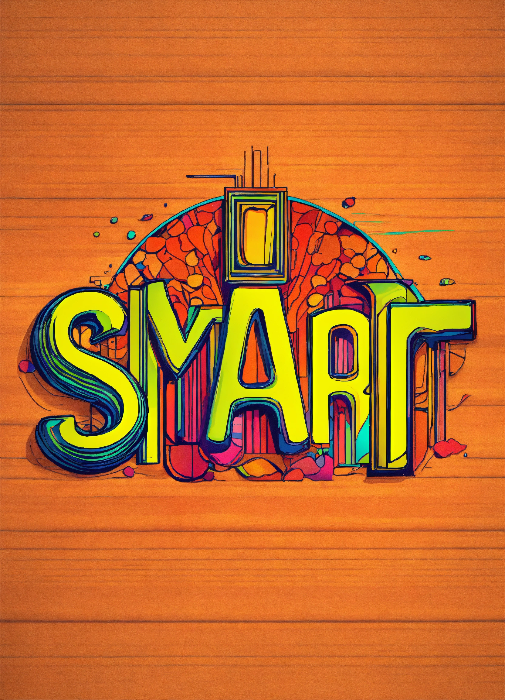Lexica - Write with a very modern lettering style the word SMART