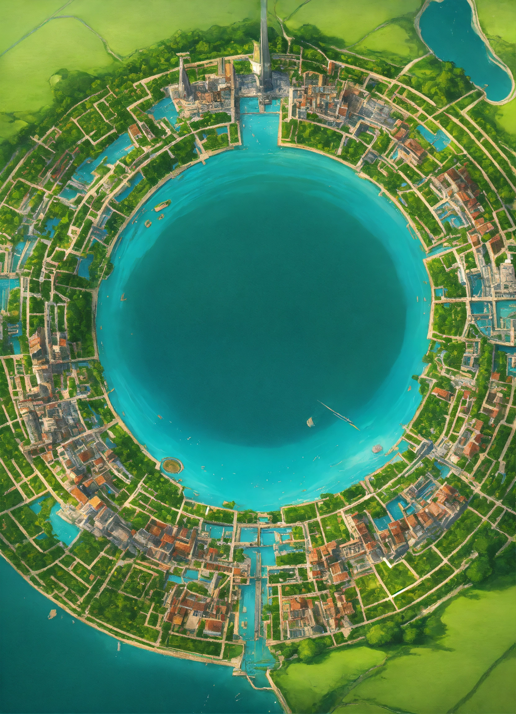 Lexica - Capital city surrounded by a large ring of water. . the ring ...