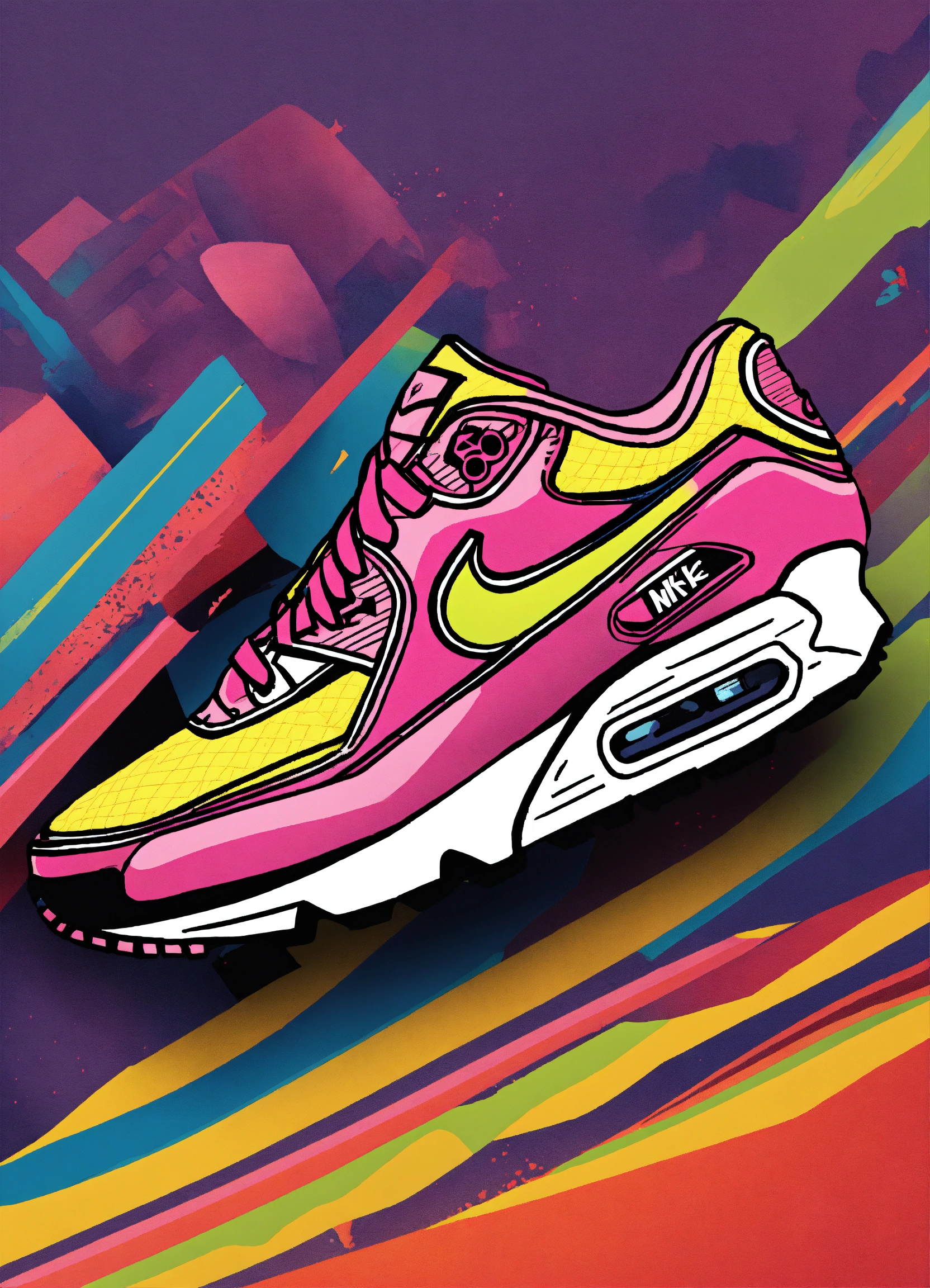 Lexica - Vector graphics, advertising and design of Nike sneakers