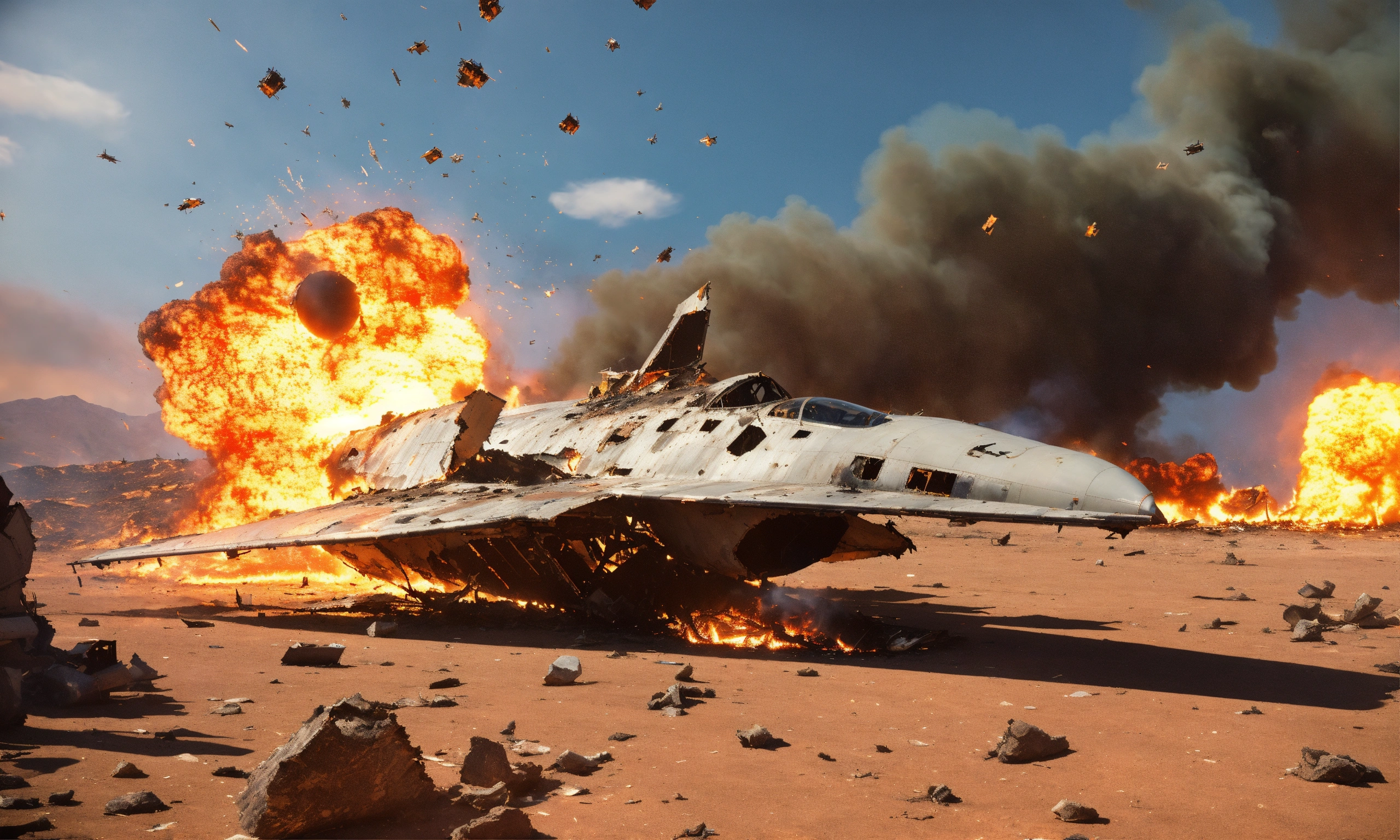 Lexica - Hypersonic space plane fighter wreckage crashing into an ...