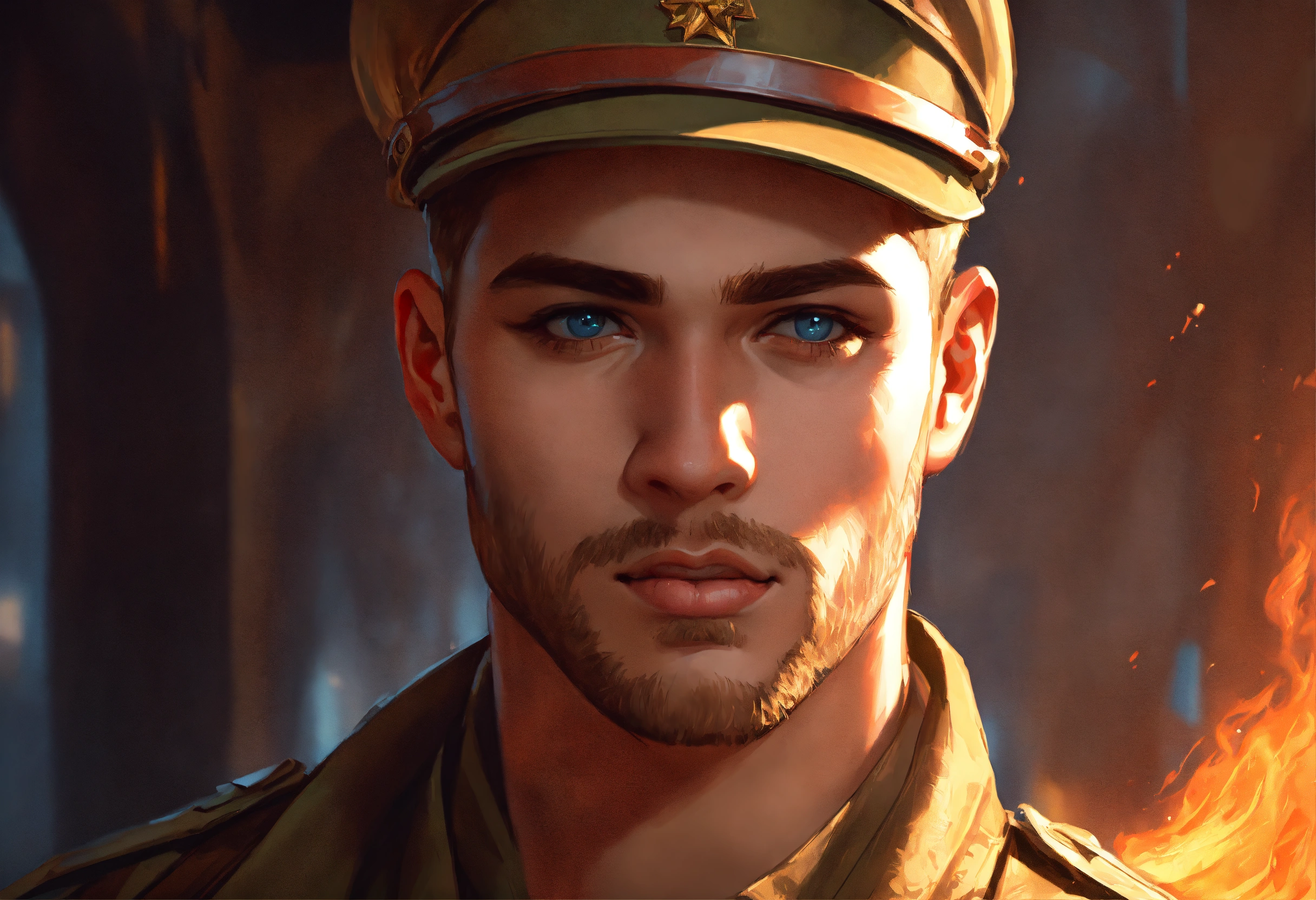 Lexica - Portrait of a beautiful masculine fit cody christian as a ...