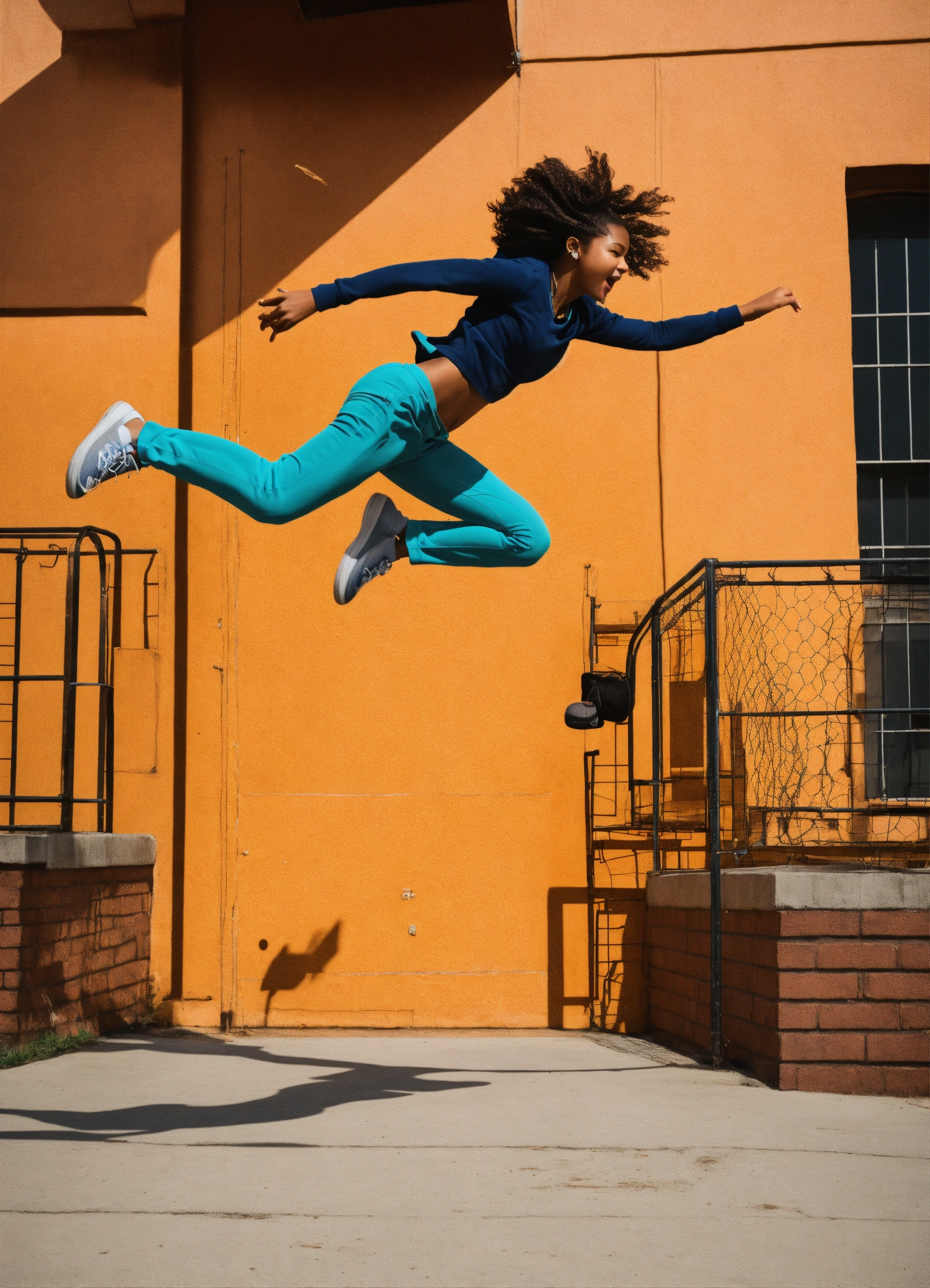 Lexica - An image that represents leaping into school