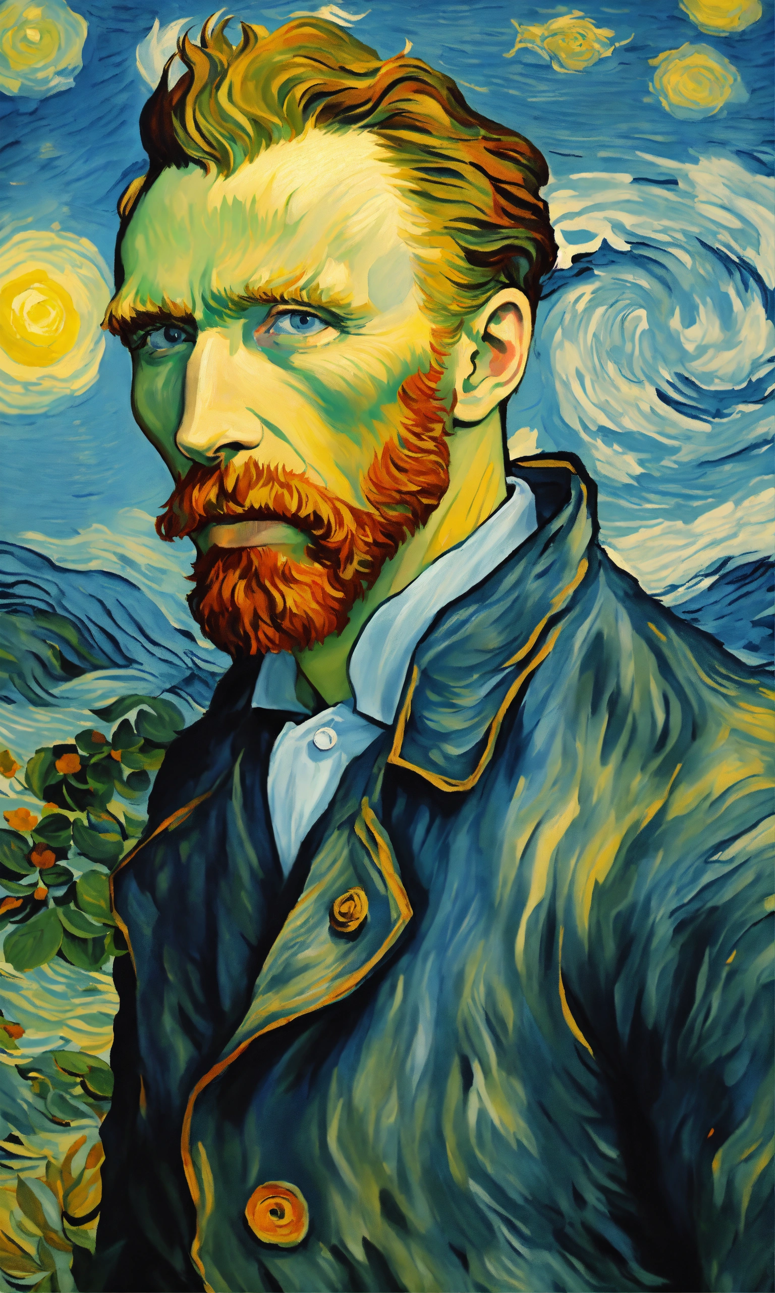 Lexica - The image captures the essence of Vincent van Gogh, the ...