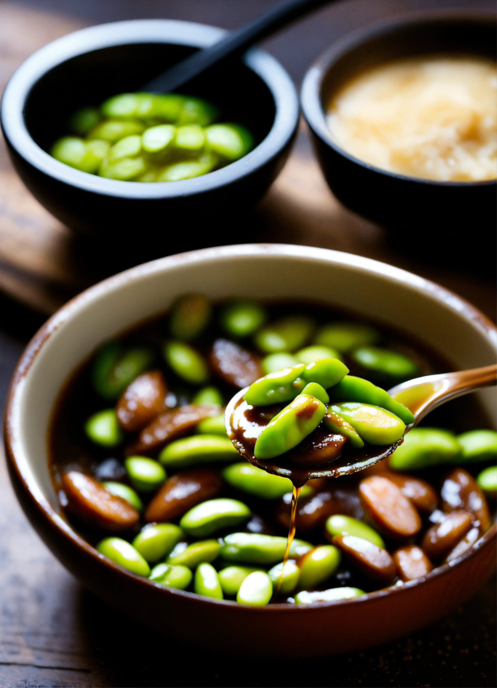 Lexica Miso Glazed Edamame Ingredients Edamame, white miso paste