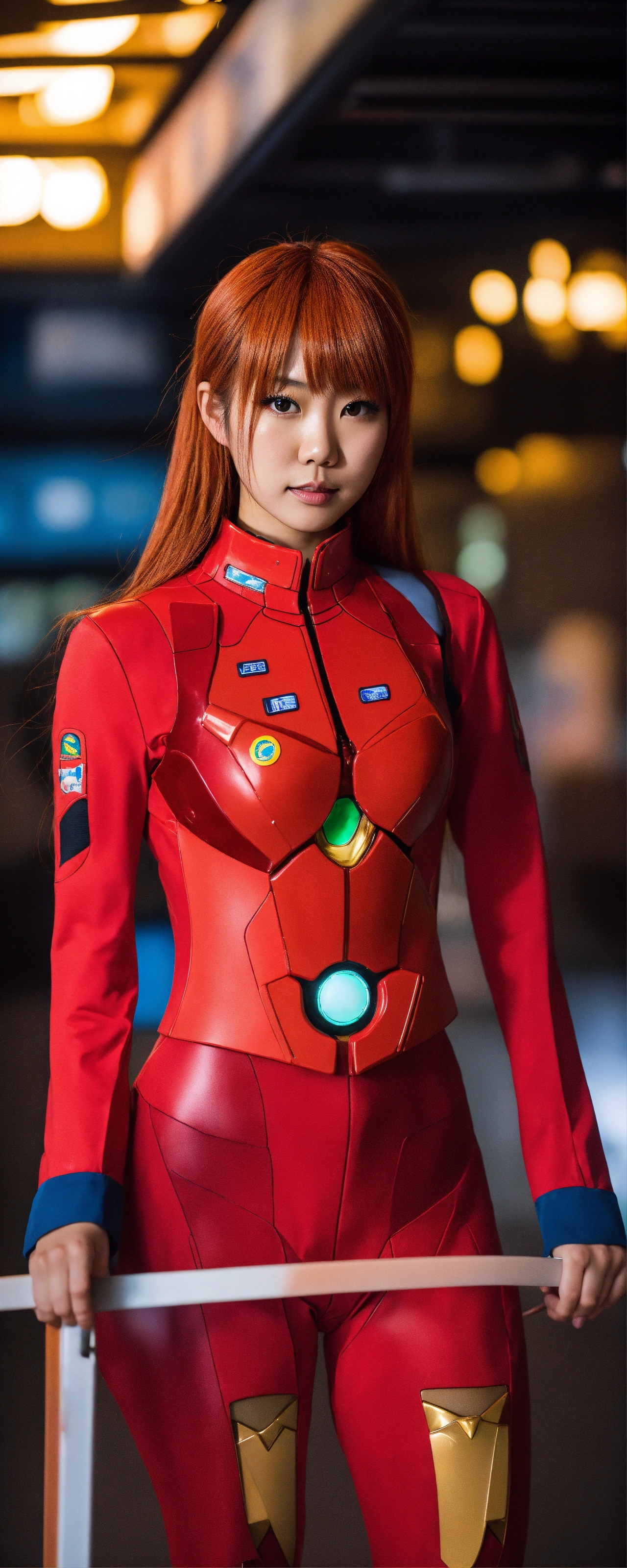 Lexica Slim Japanese Woman Cosplaying Asuka Langley