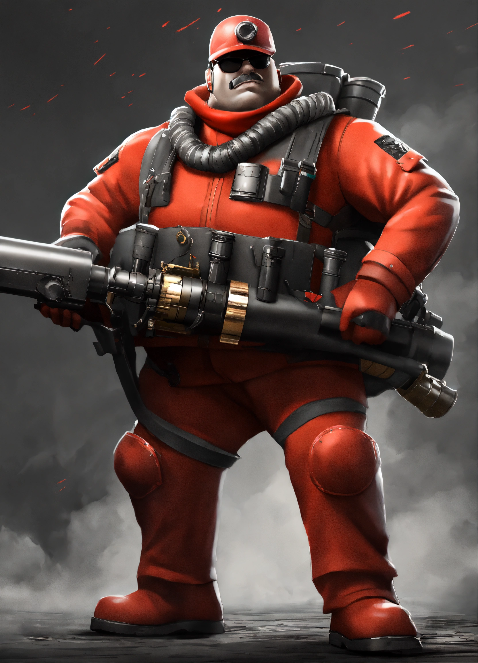 Lexica - The Red Heavy from Team Fortress 2 holding a minigun, best ...