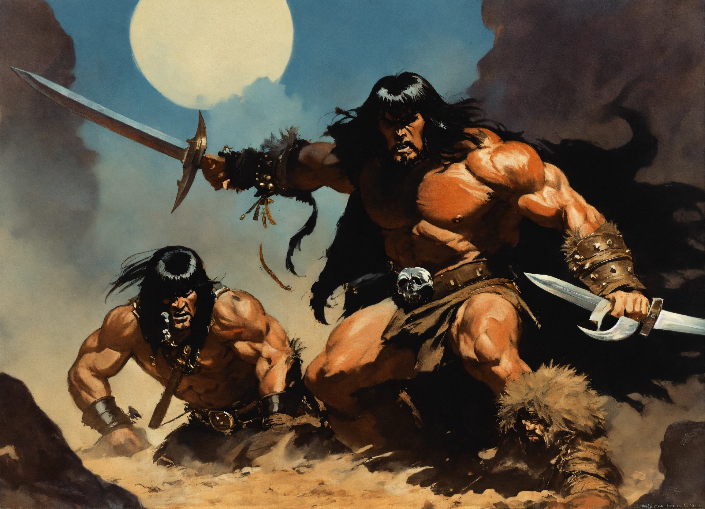 Lexica - The death dealer vs conan the barbarian, frank frazetta ...