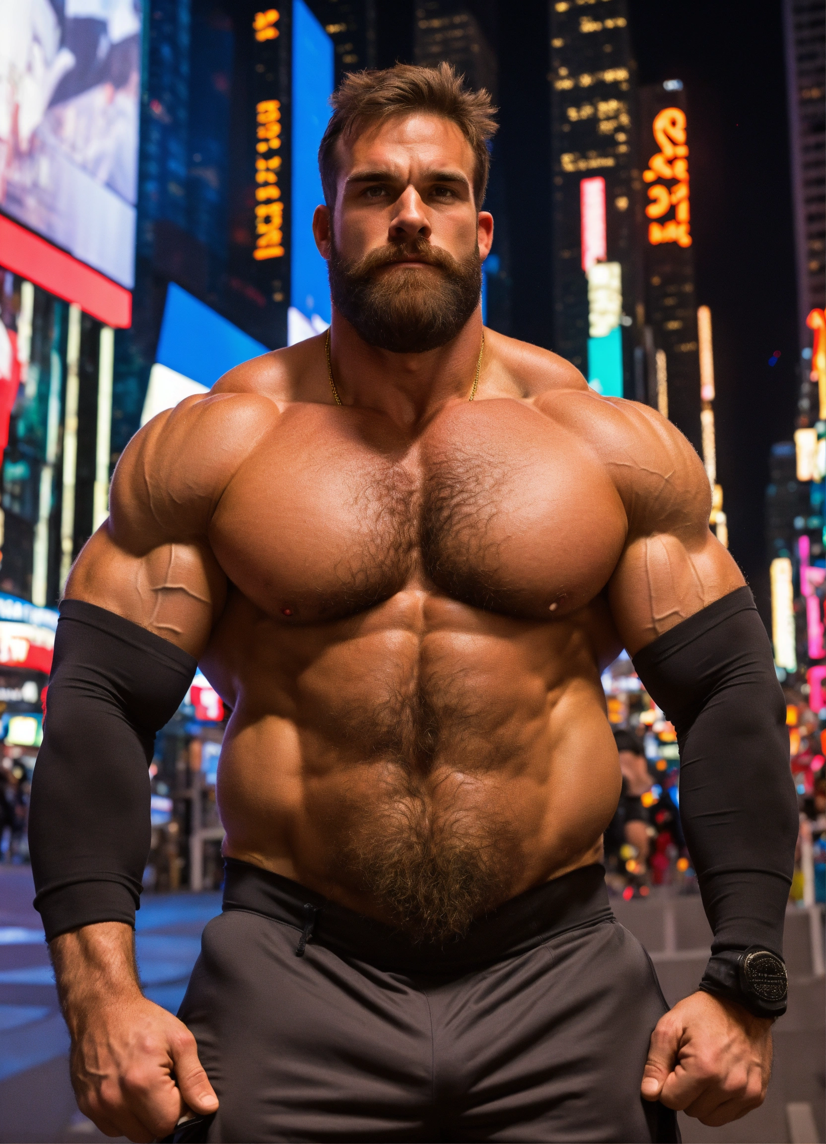 Lexica - 30-year-old hairy Swiss man with big muscles, big bodybuilder ...