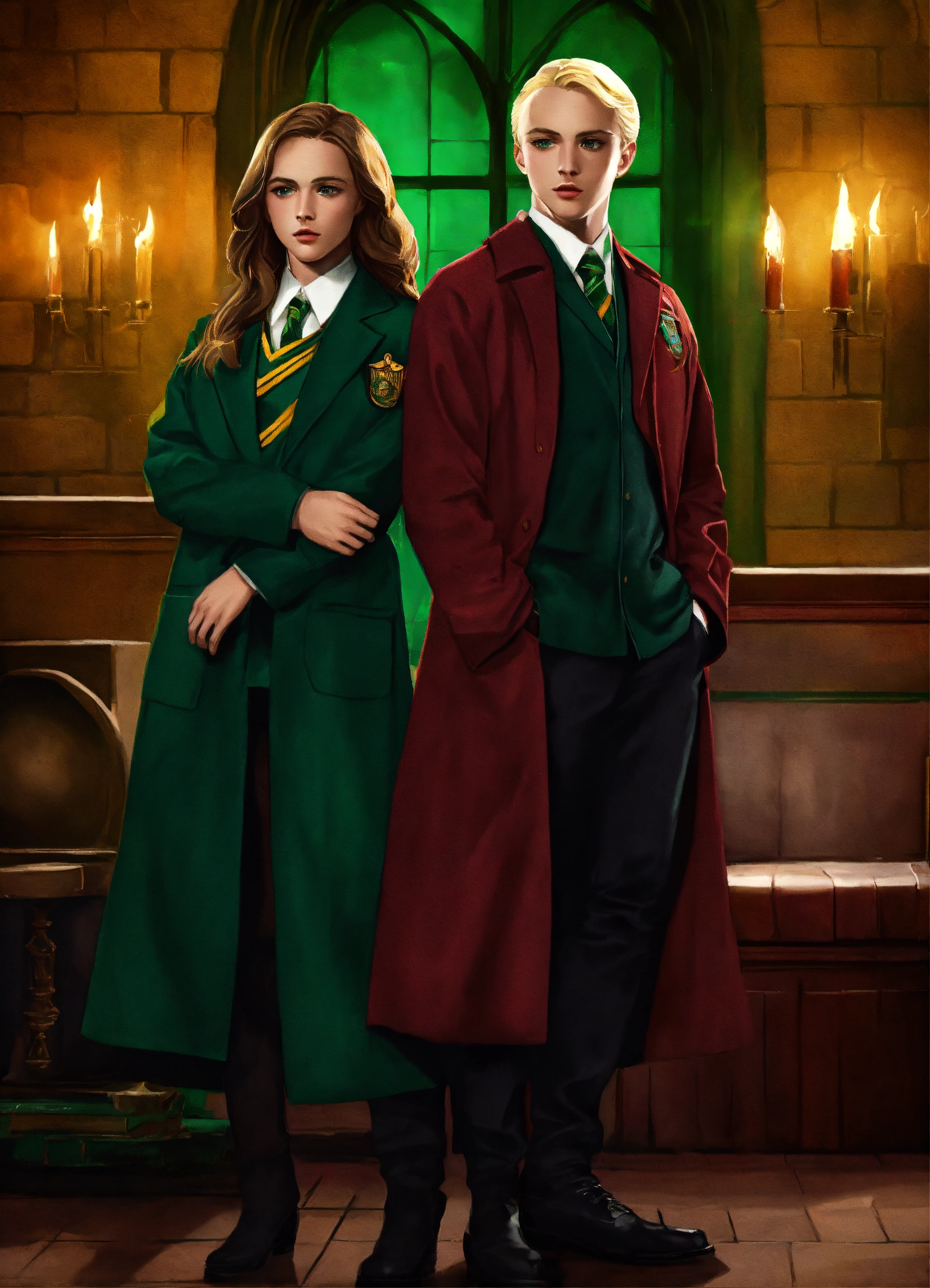 Lexica - Hermione Granger in Gryffindor uniform and Draco Malfoy in the ...