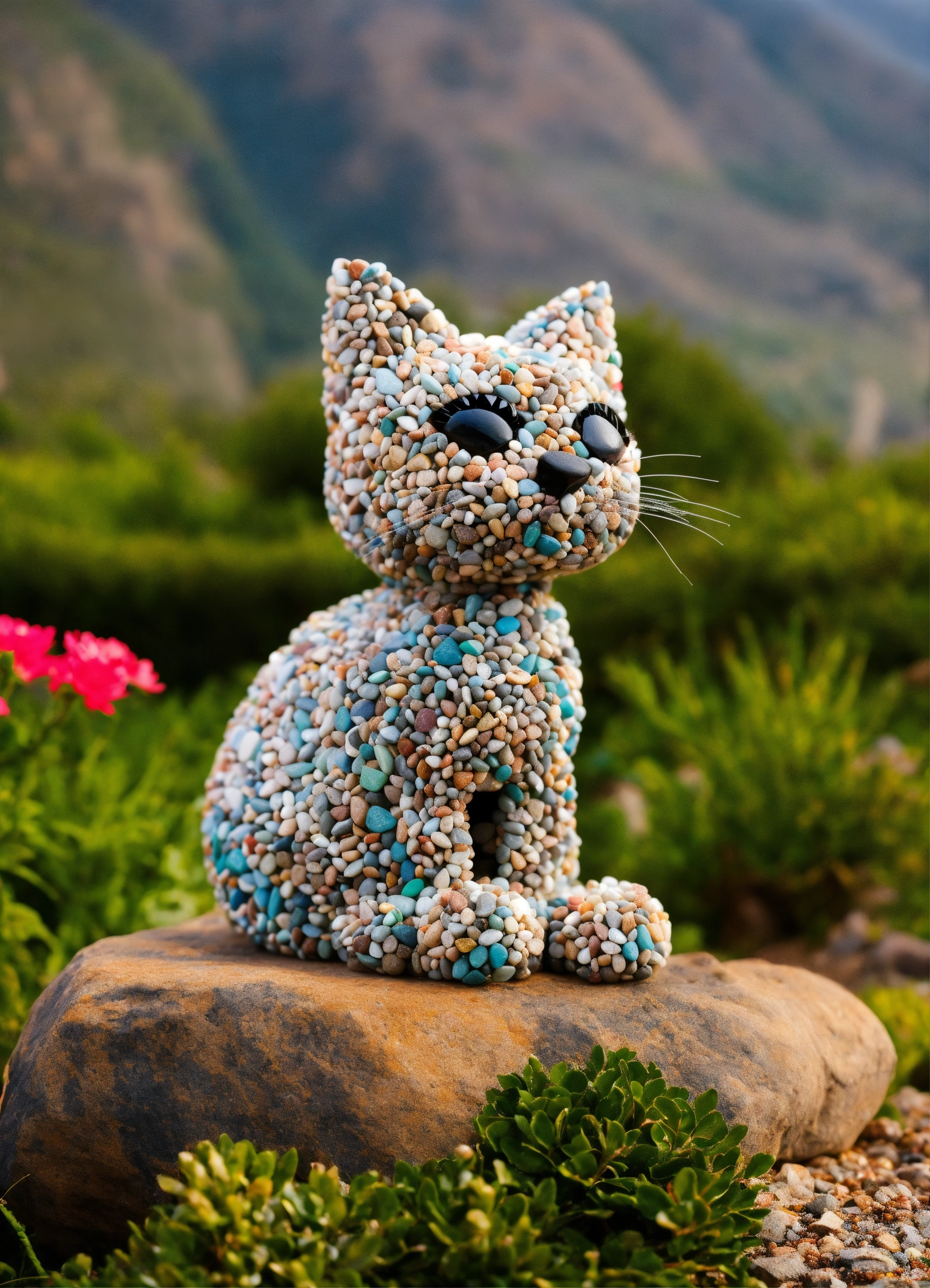 Lexica - Cat made from rocks