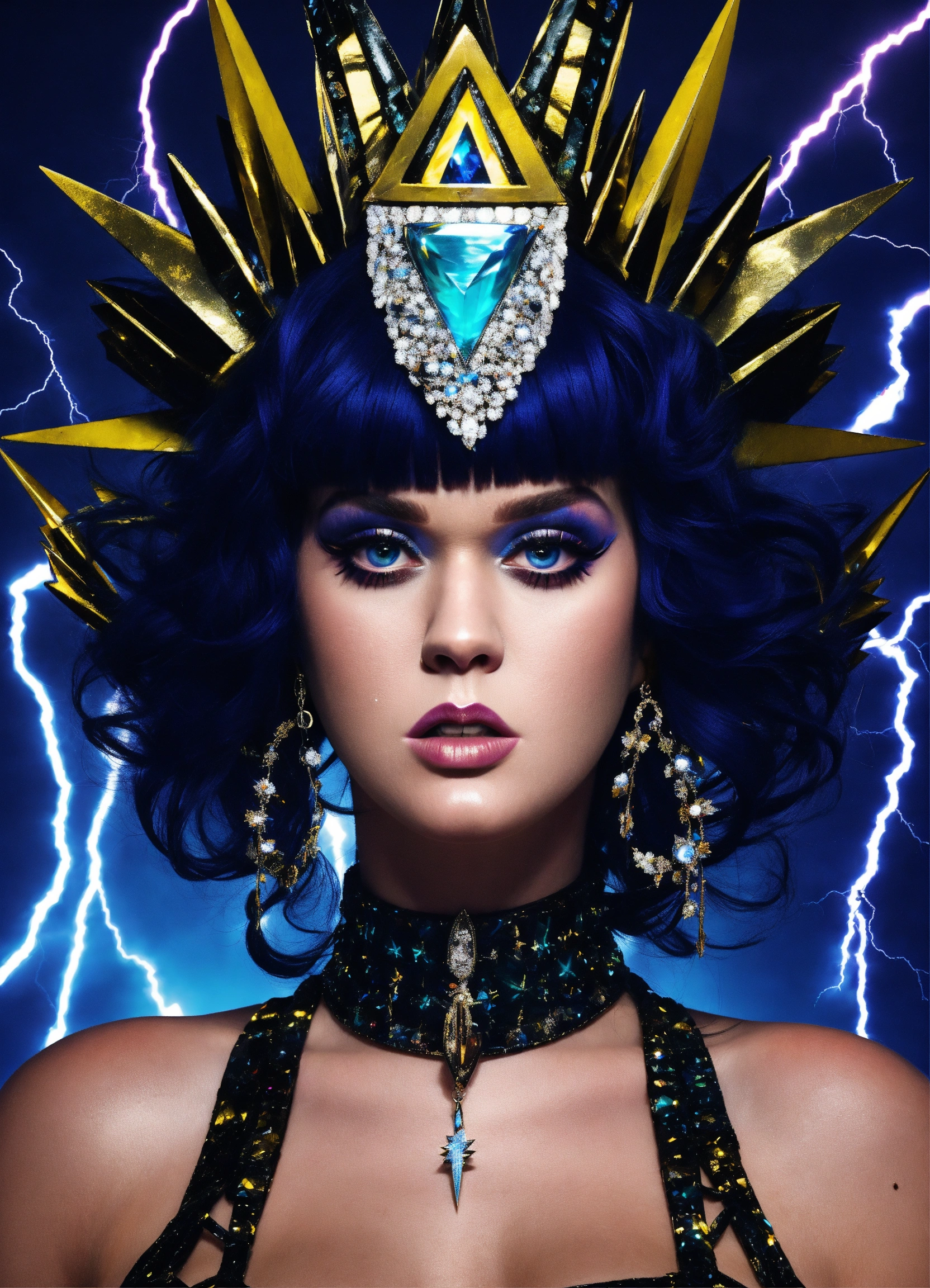 Lexica Manipulative Dark queen with a mesmerizing stare, Katy Perry