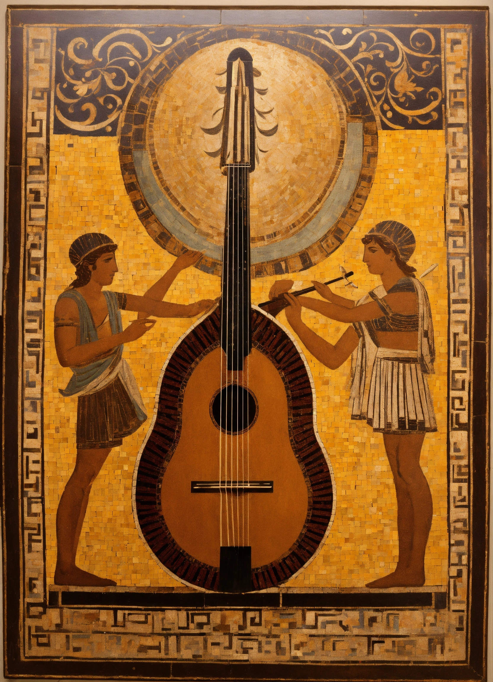 Lexica Ancient Greek art bouzouki mosaik
