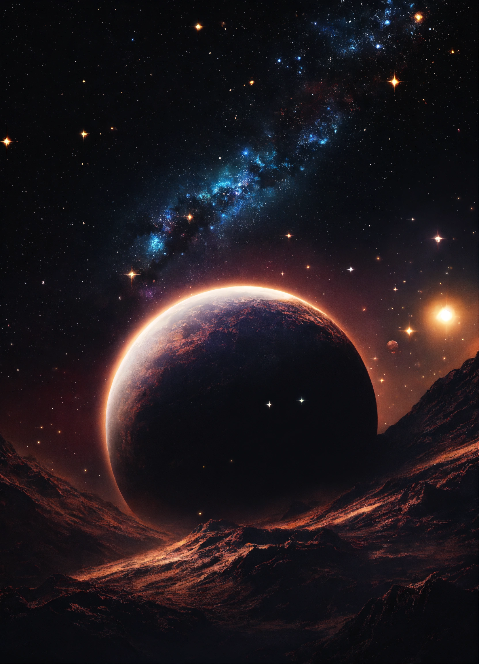 Lexica - Black starry deep space