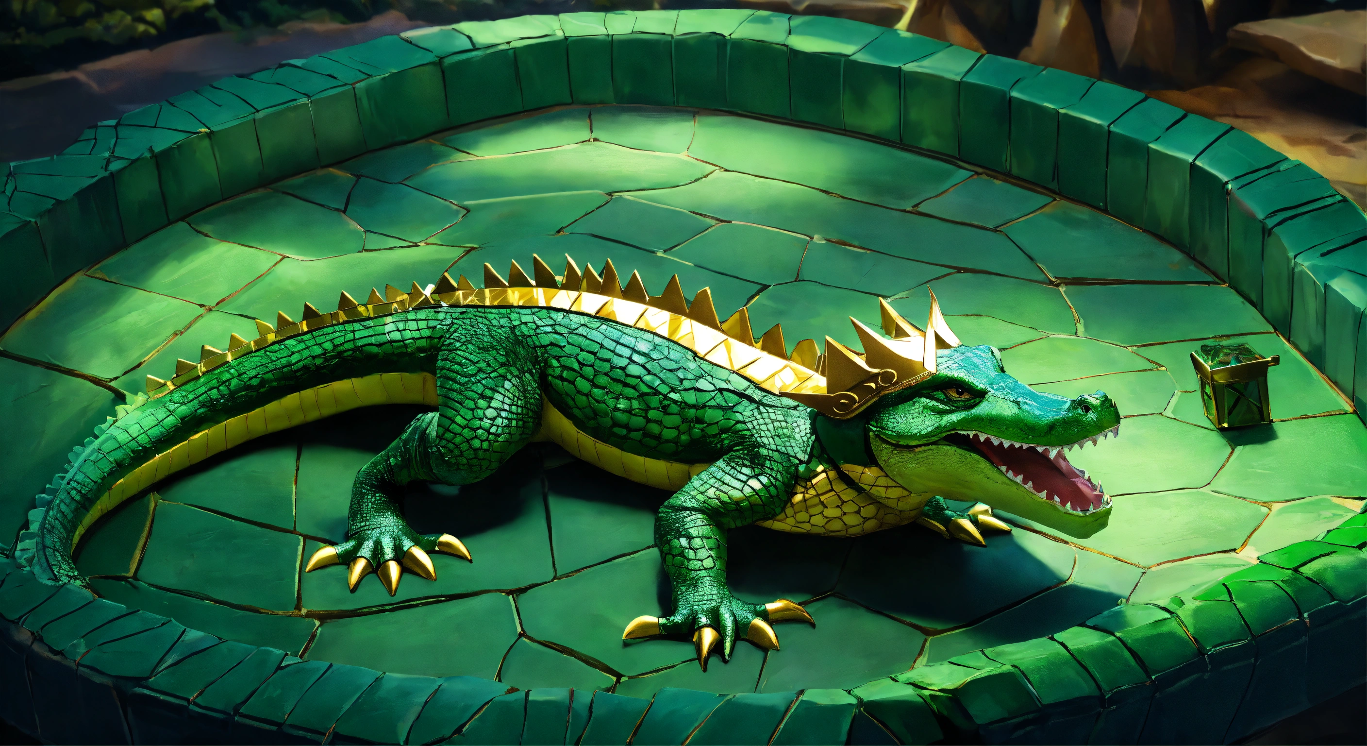 Lexica - Marvel animated alligator loki with golden loki crown with ...