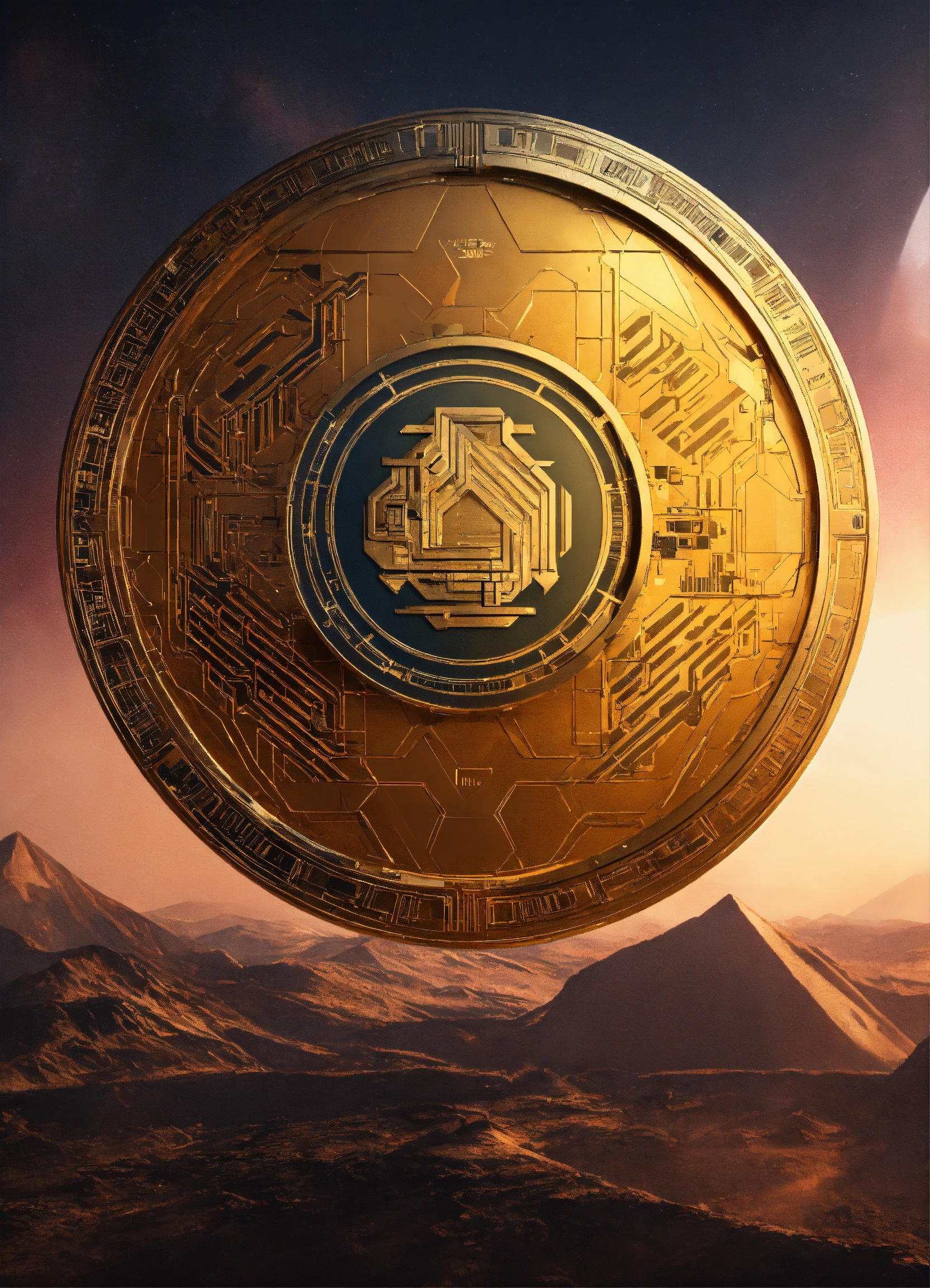 Lexica - Futuristic design for unknown crypto coin