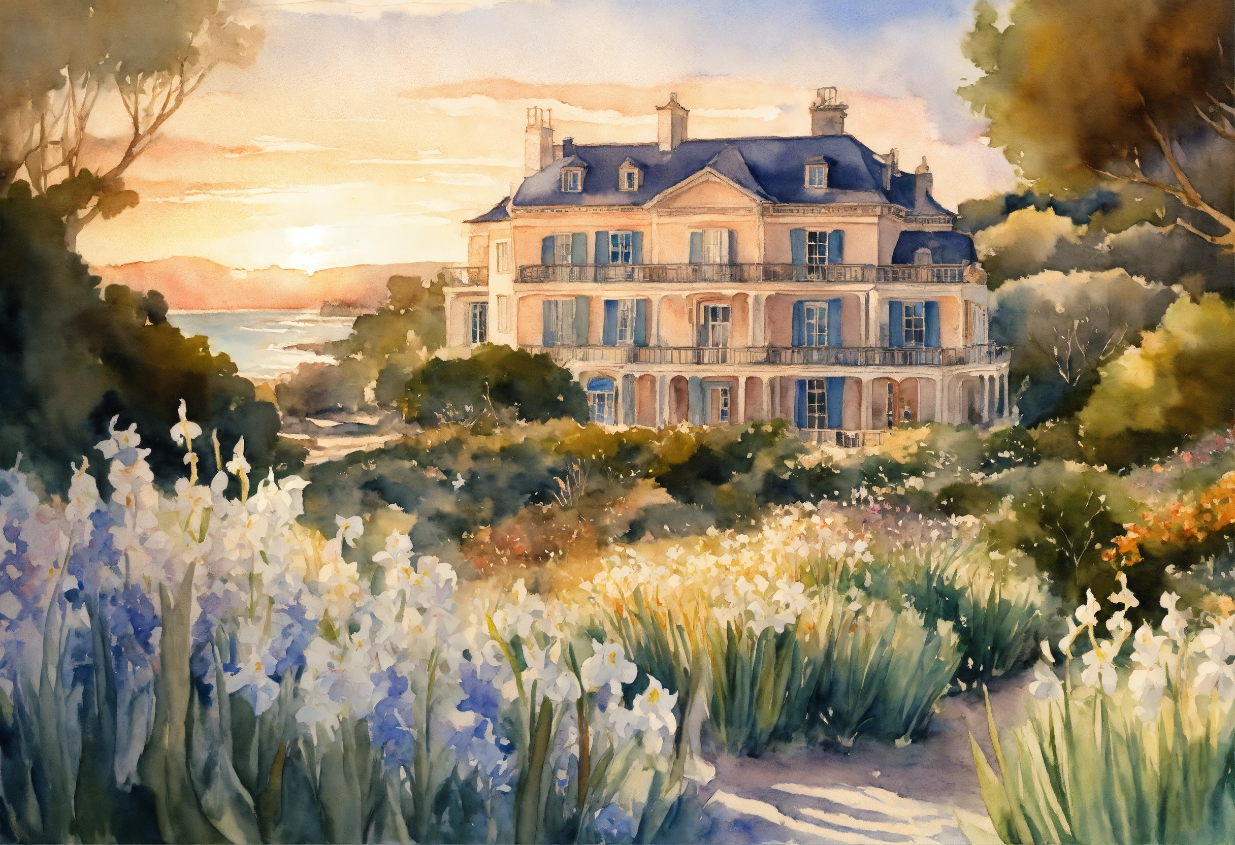Lexica - Watercolour painting, pastel colours, warm light, intricate ...