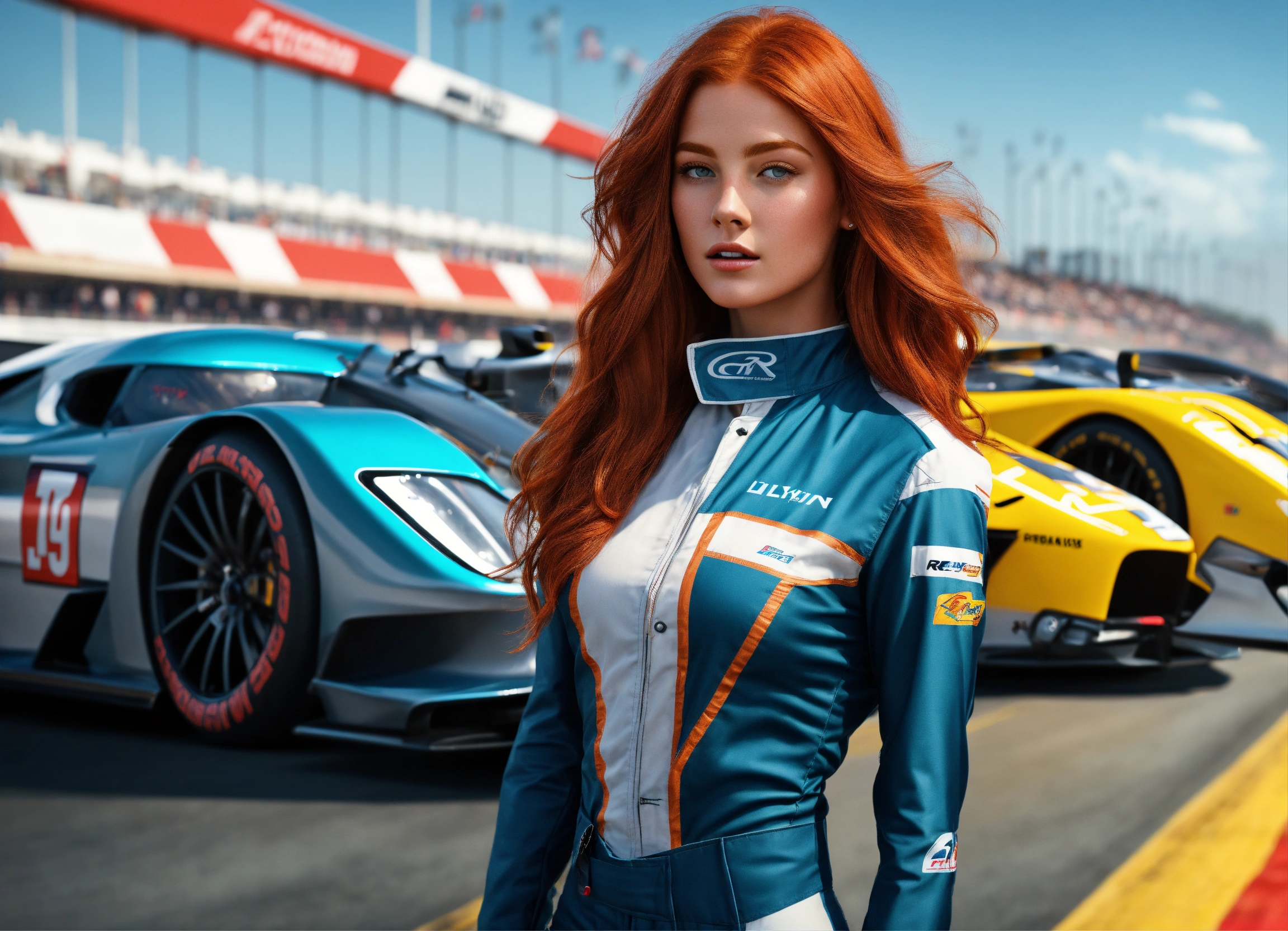Lexica - Digital art and photorealistic picture of a Gorgeous redhead ...
