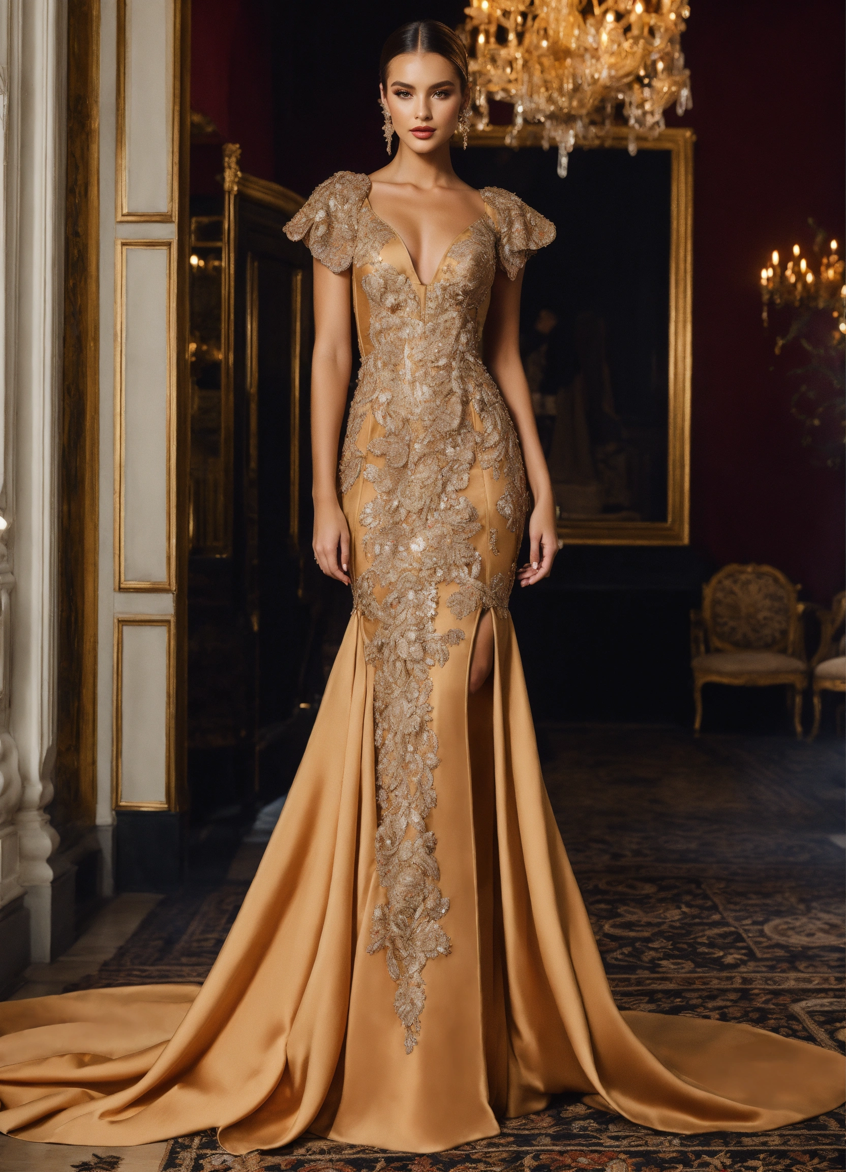 Lexica - Caftan dress, bustier , corset-style dress, haute couture, luxury,  fashion design elegant
