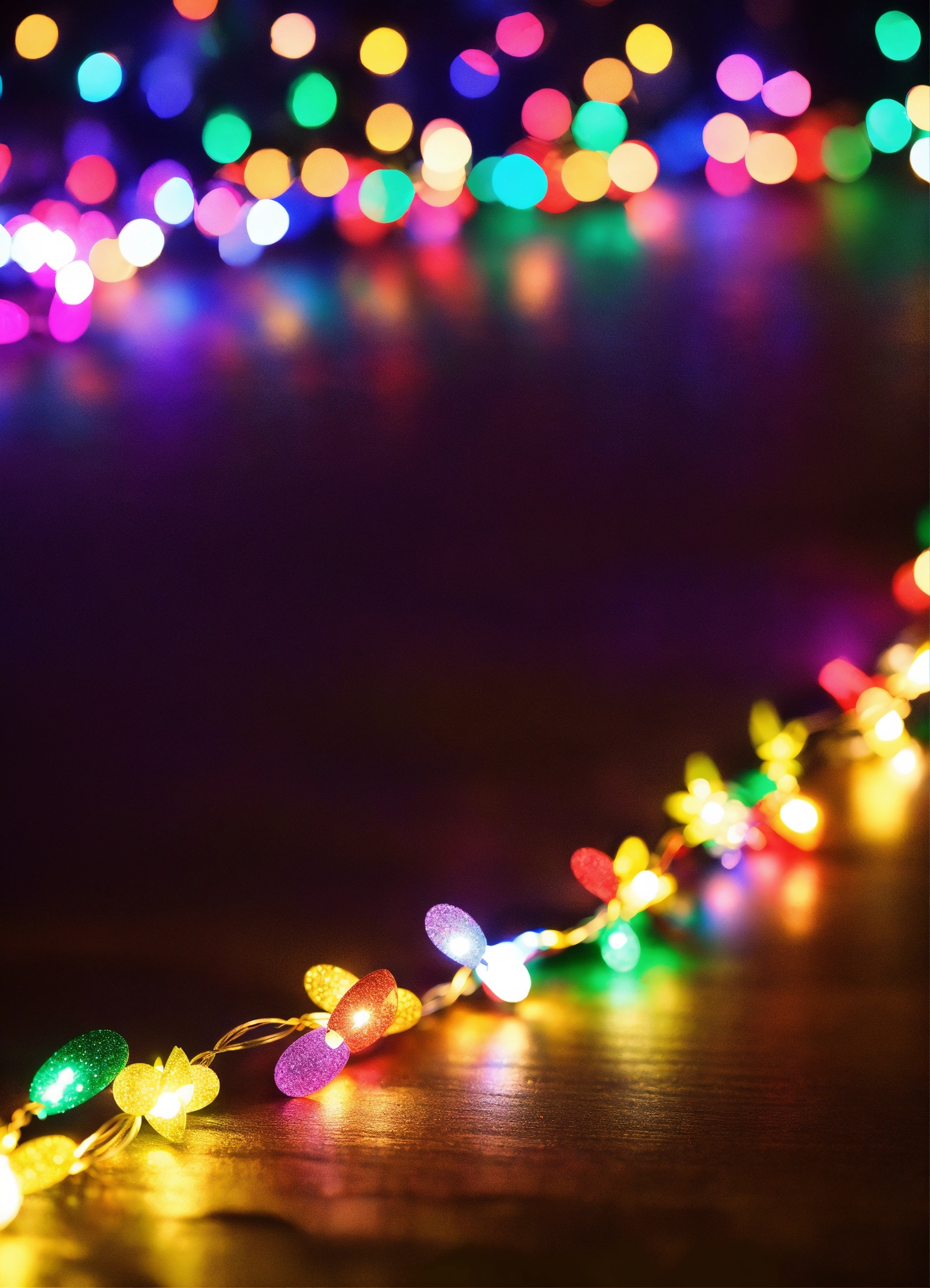 Lexica Christmas lights twinkle colorful new years exuberant garland