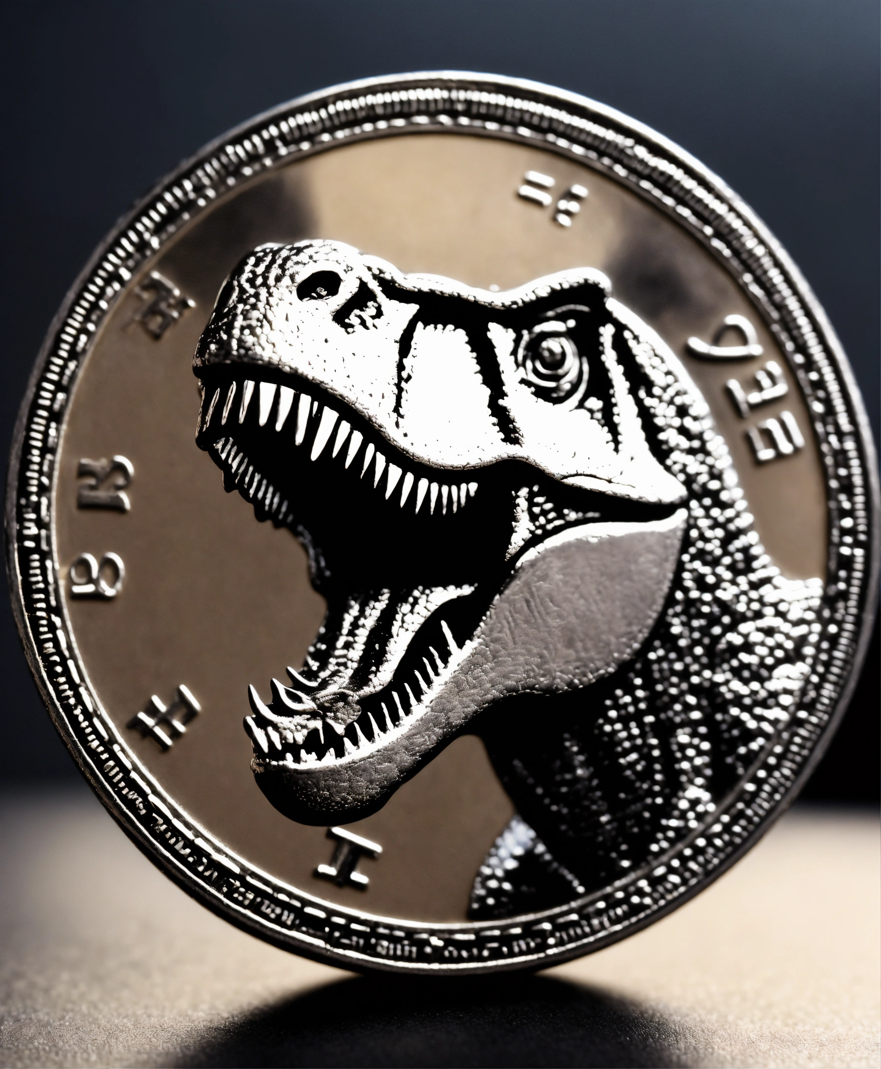 Lexica - A simple, silver image of a Bitcoin in the center of which you ...