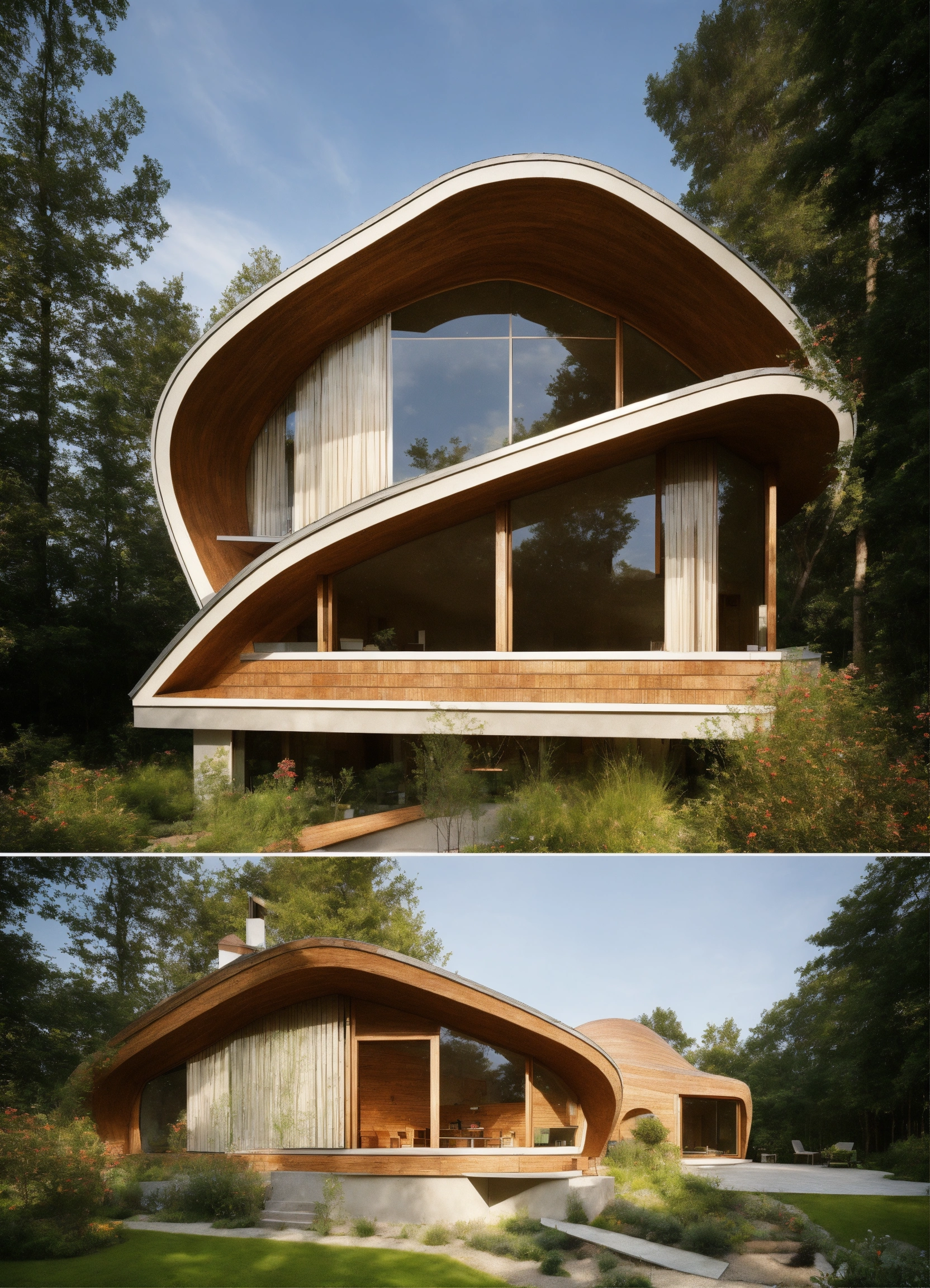 Lexica - House inspired by a butterfly, that is, a house that is shaped ...