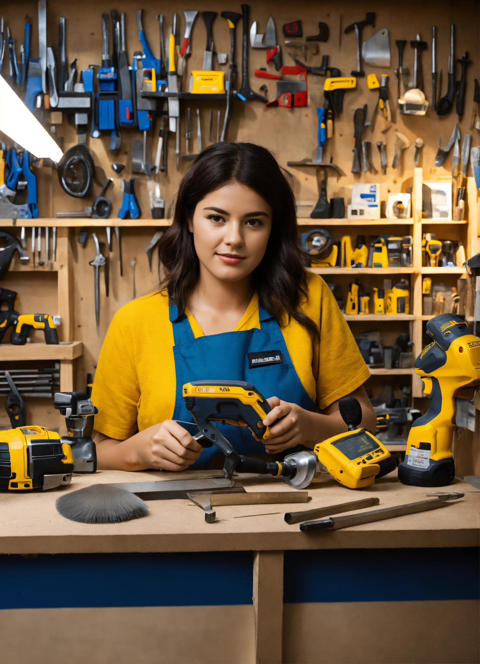 Lexica - DIY sales assistant in a DIY shop With tools and 3D art